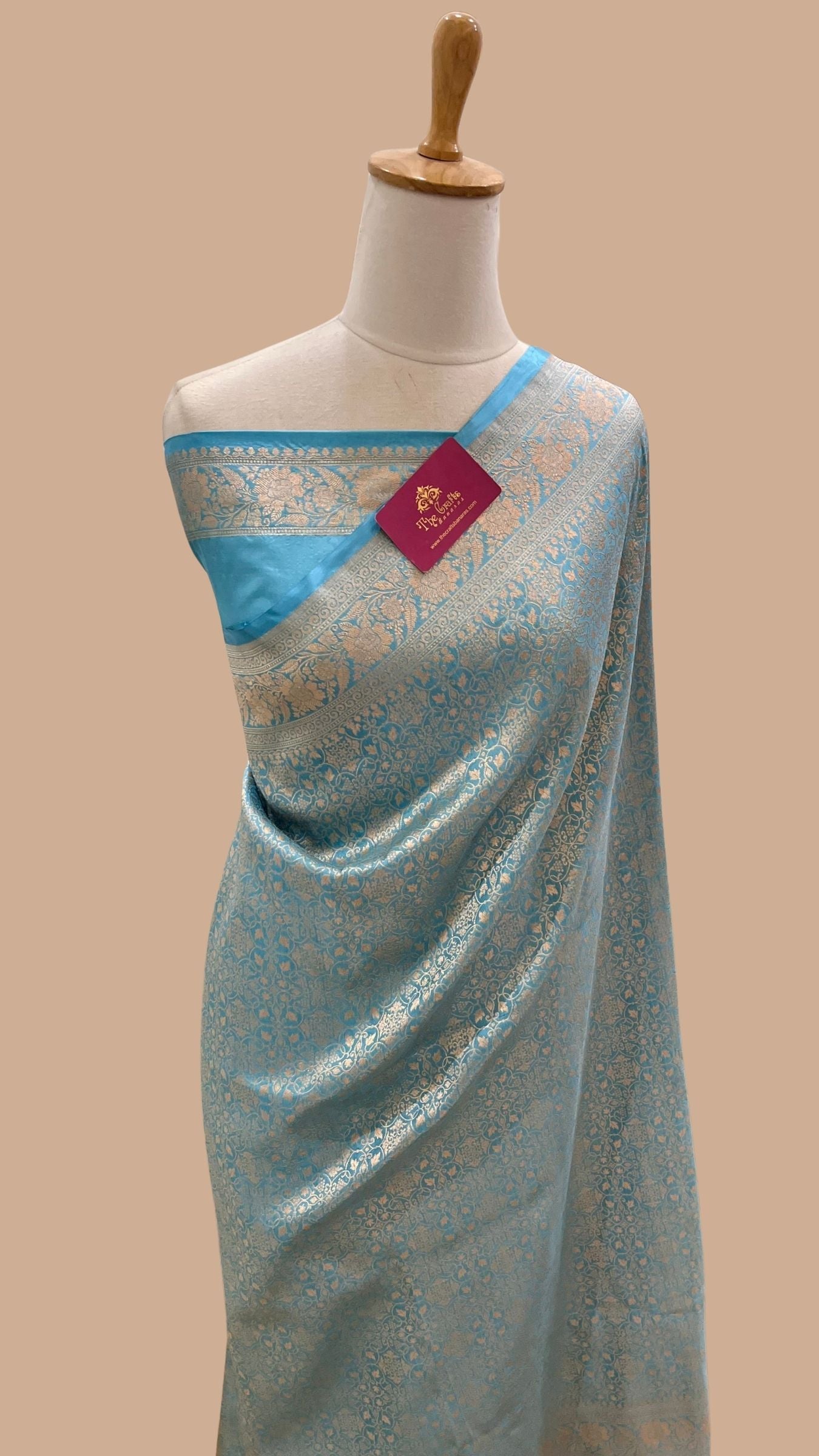Pure Katan Silk Handloom Banarasi Saree - Tanchui Brocade