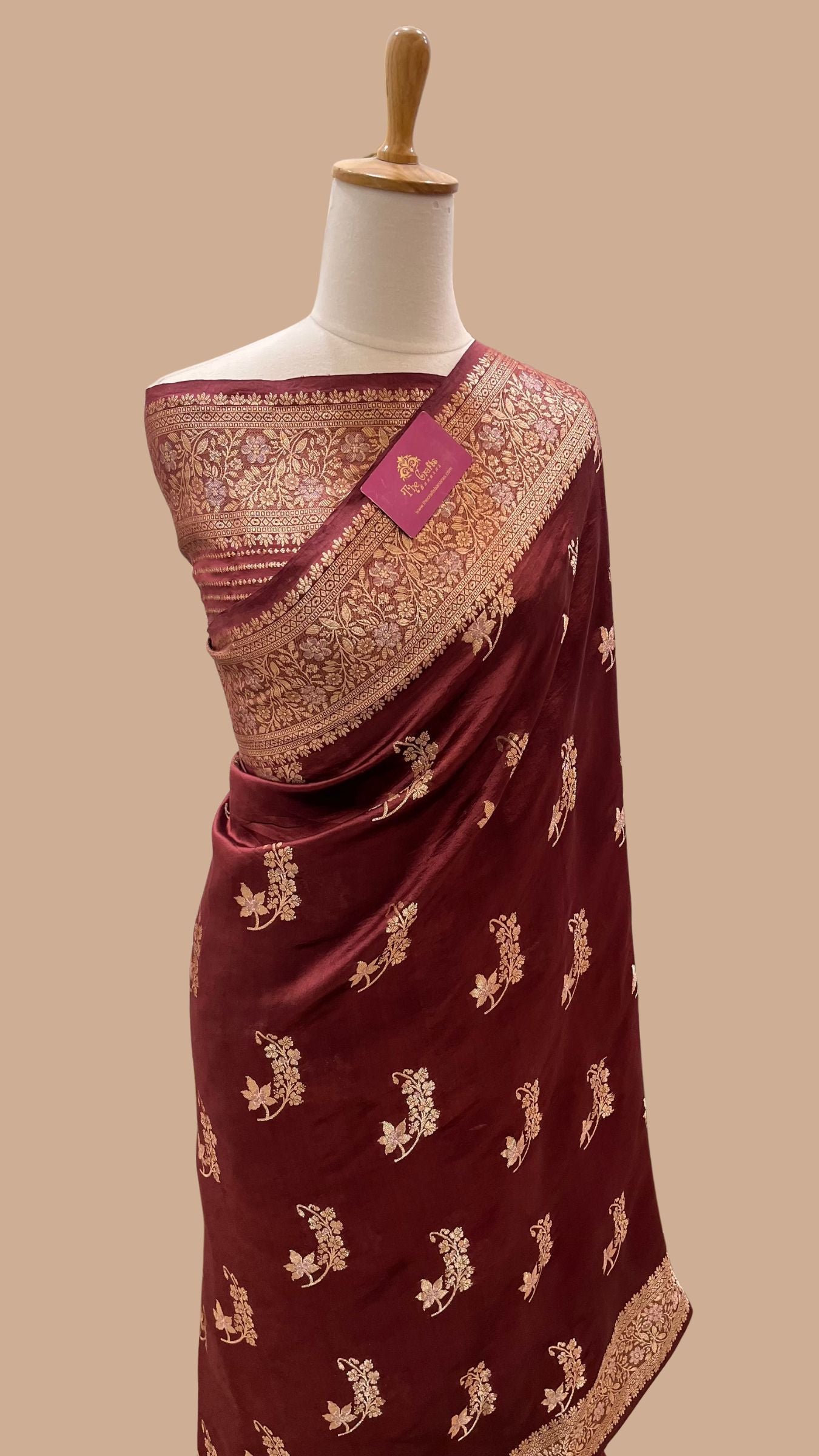 Pure Mango Silk Handloom Banarasi Saree