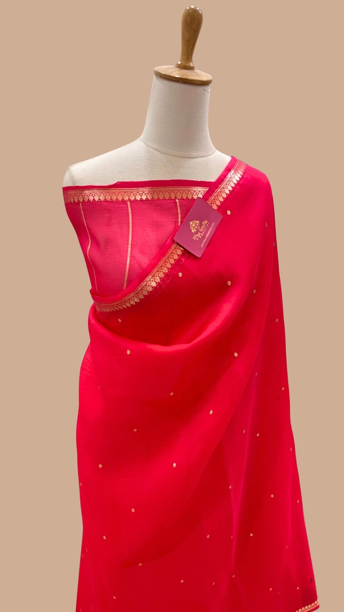 Pure Kora Silk Handloom Banarasi Saree