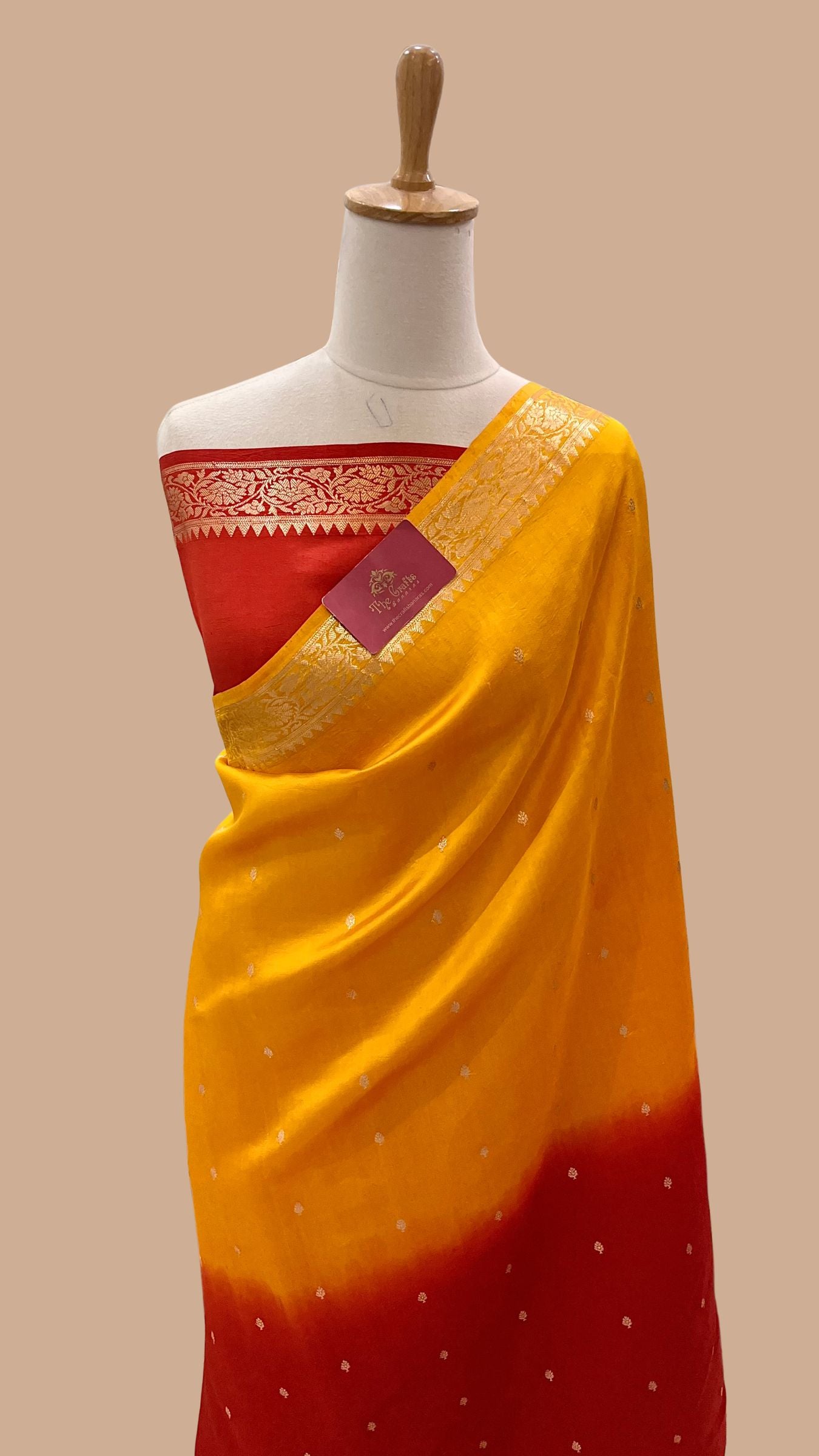 Pure Mango Silk Handloom Banarasi Saree