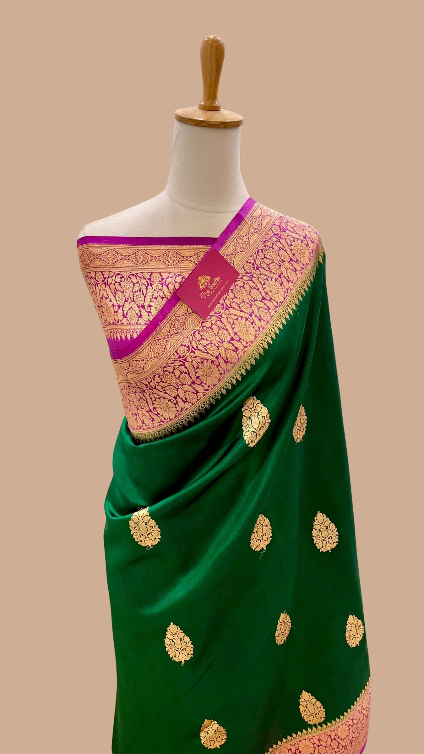 Pure Mango Silk Handloom Banarasi Saree