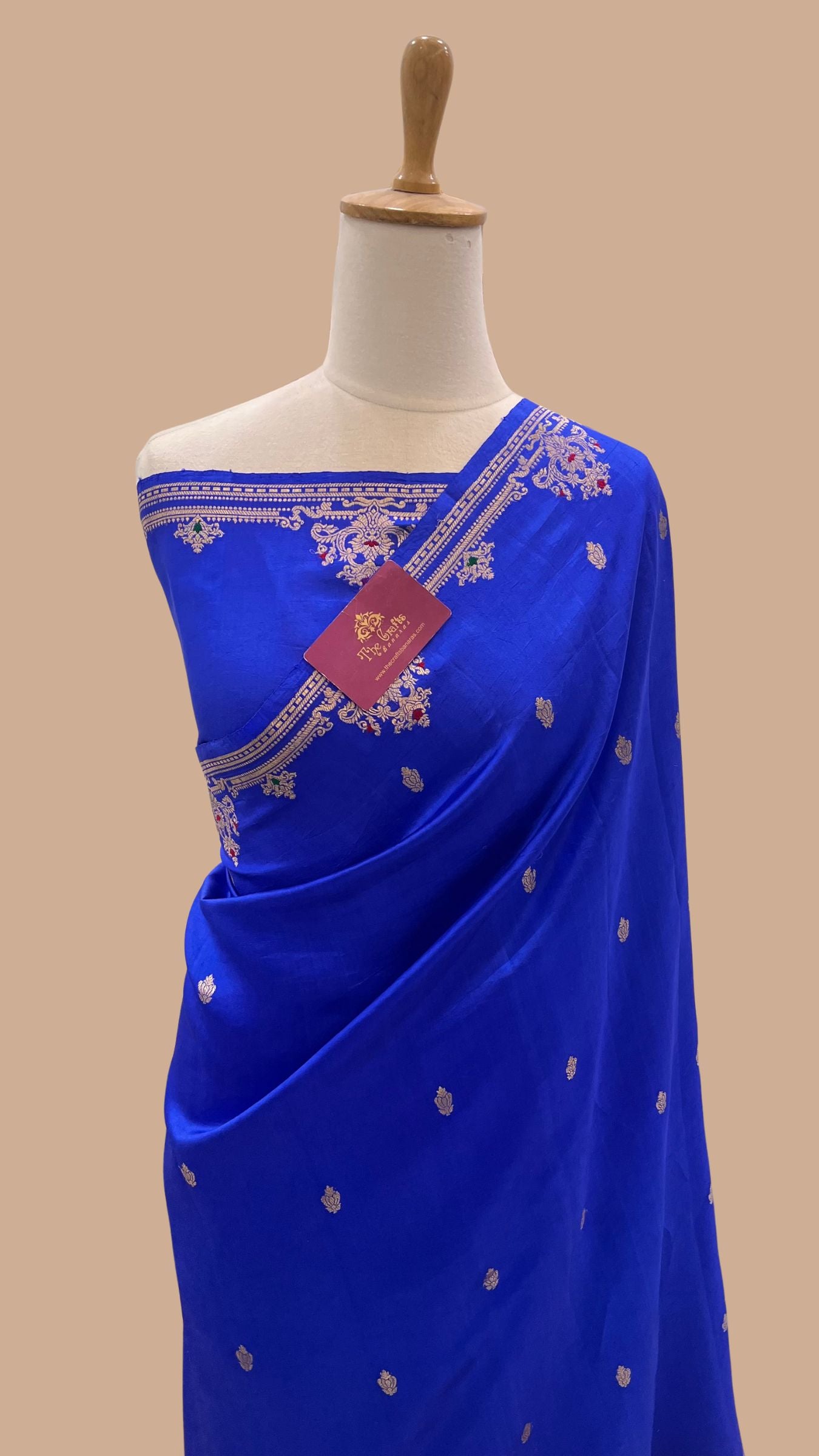 Pure Mango Silk Handloom Banarasi Saree - Meenakari