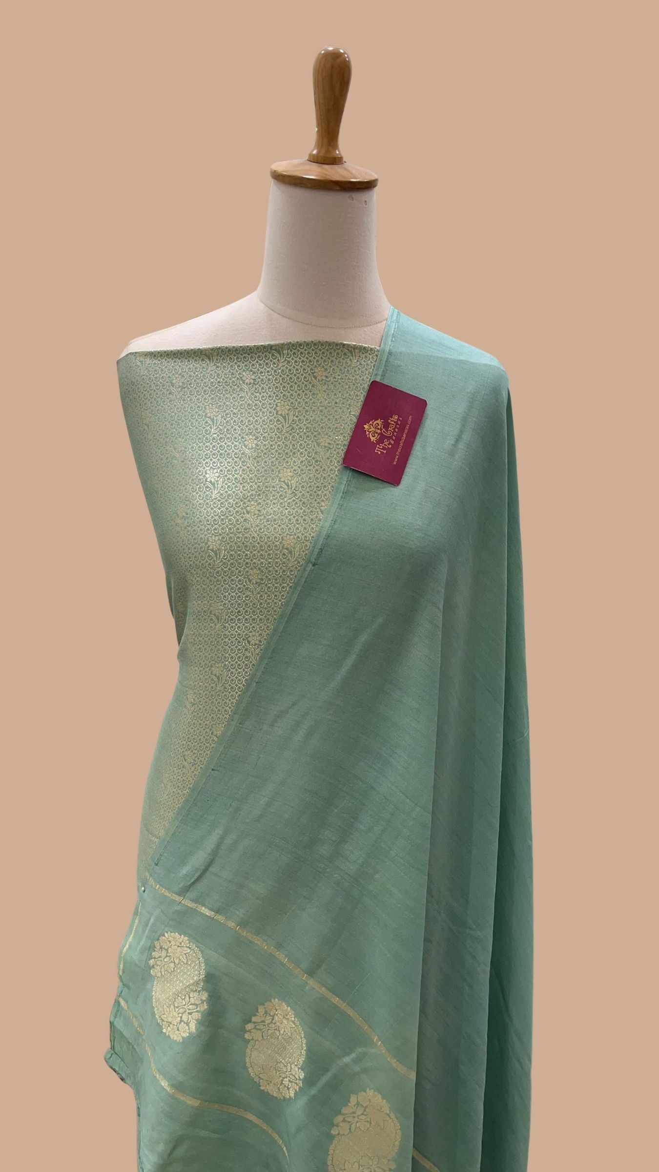Pure Munga Silk Banarasi Dress Material