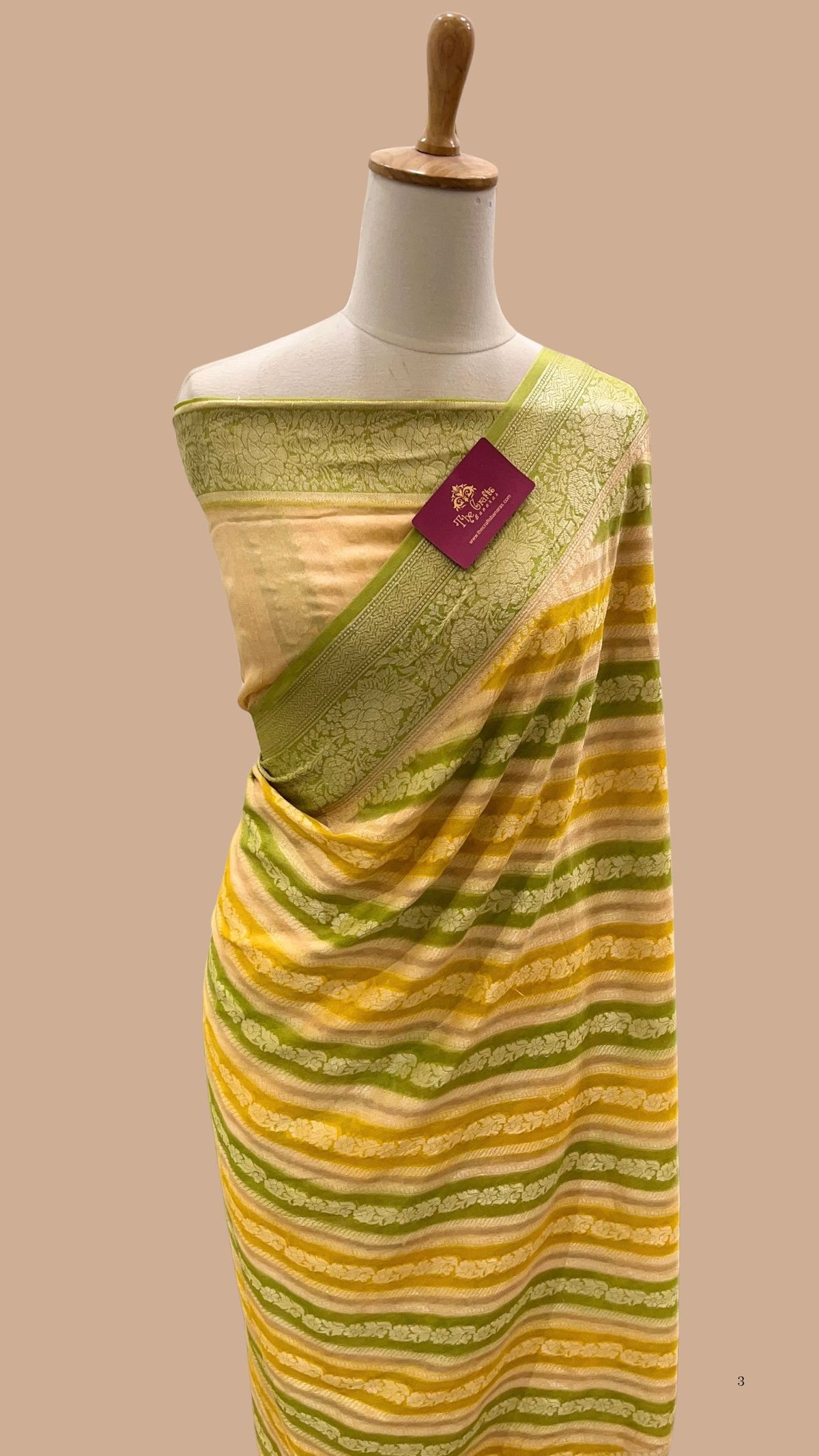 Pure Khaddi Chiffon Banarasi Saree