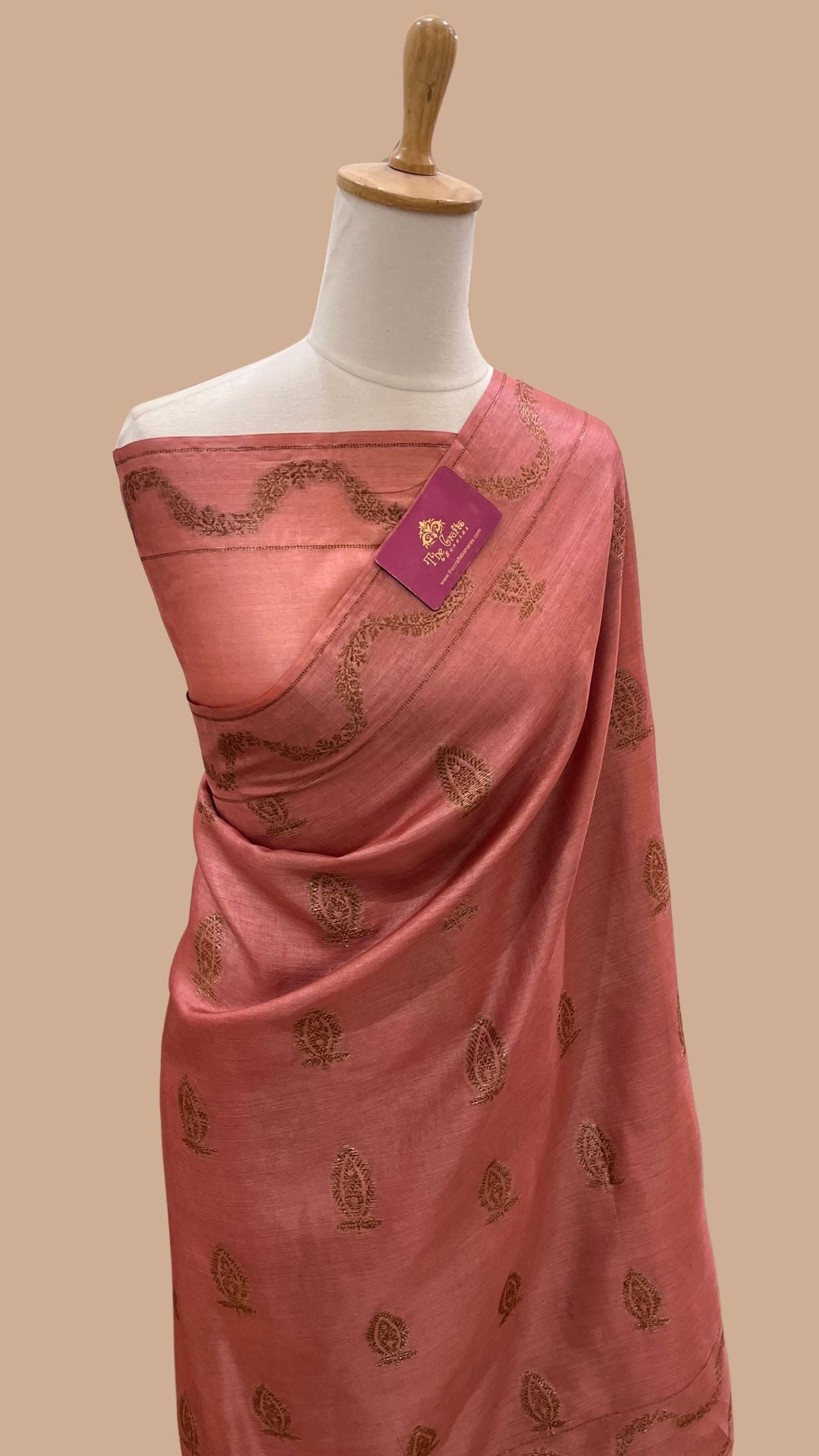 Pure Tussar Silk Banarasi Saree