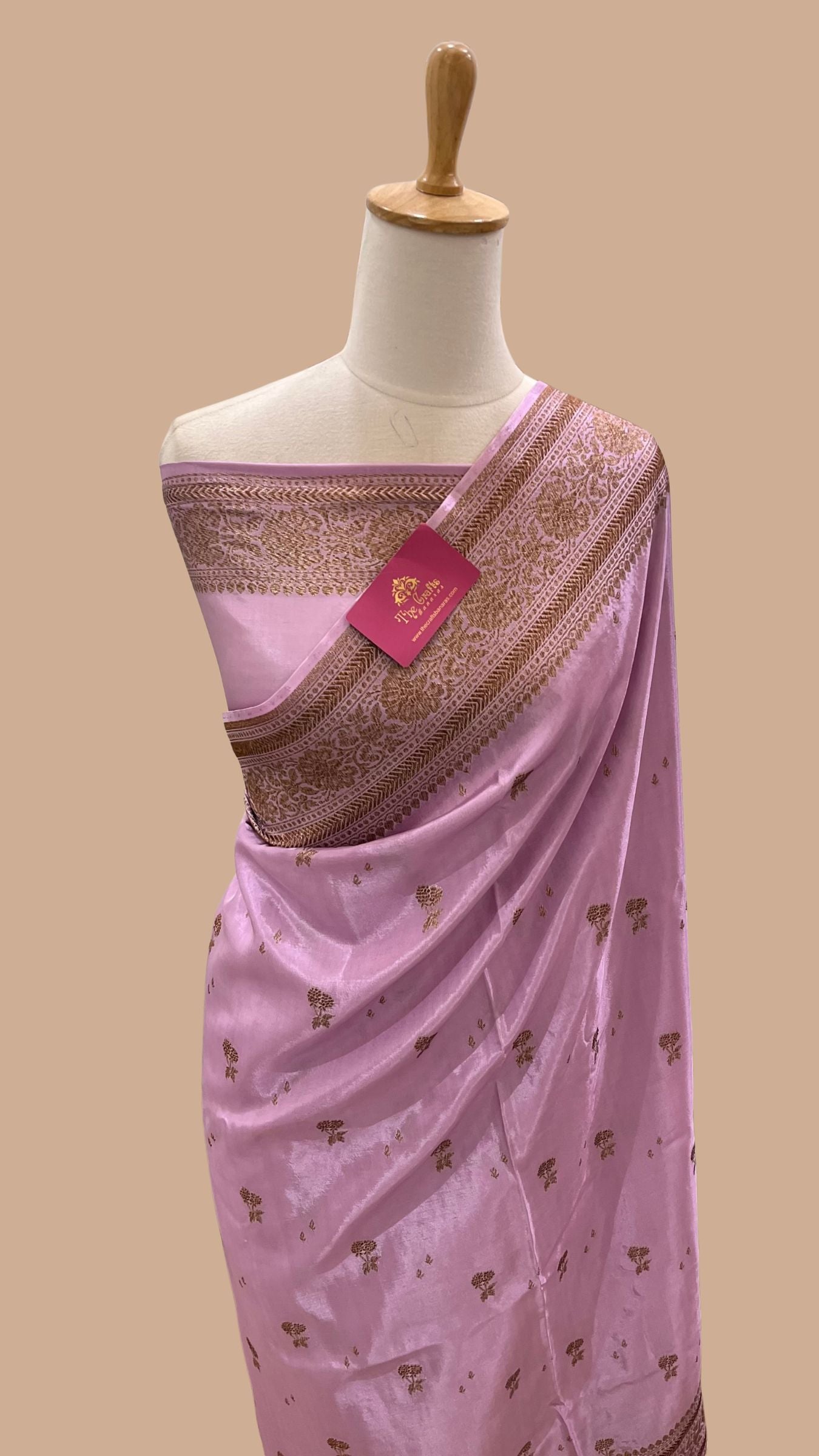 Pure Crepe Silk Banarasi Saree