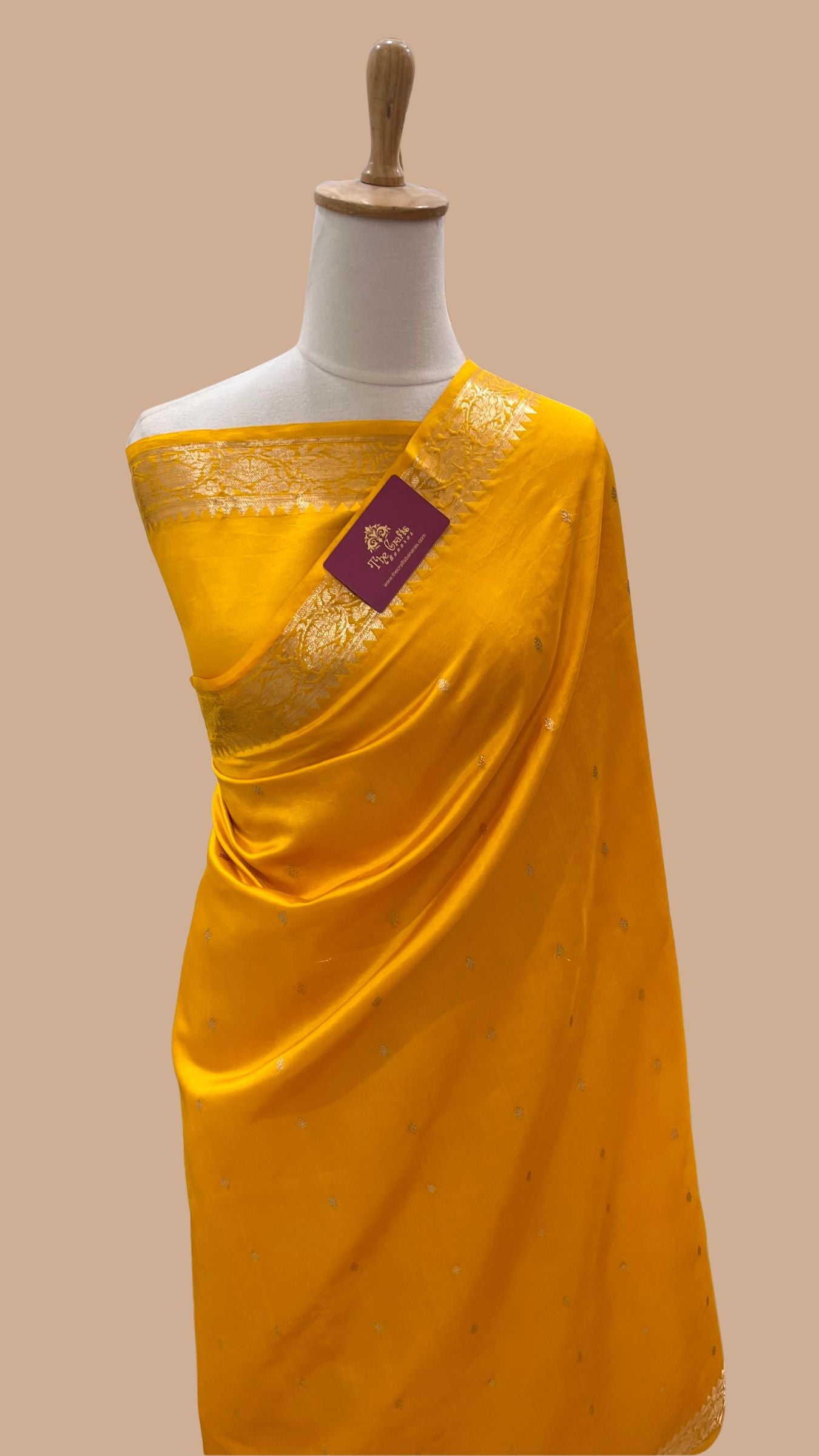 Pure Mango Silk Handloom Banarasi Saree