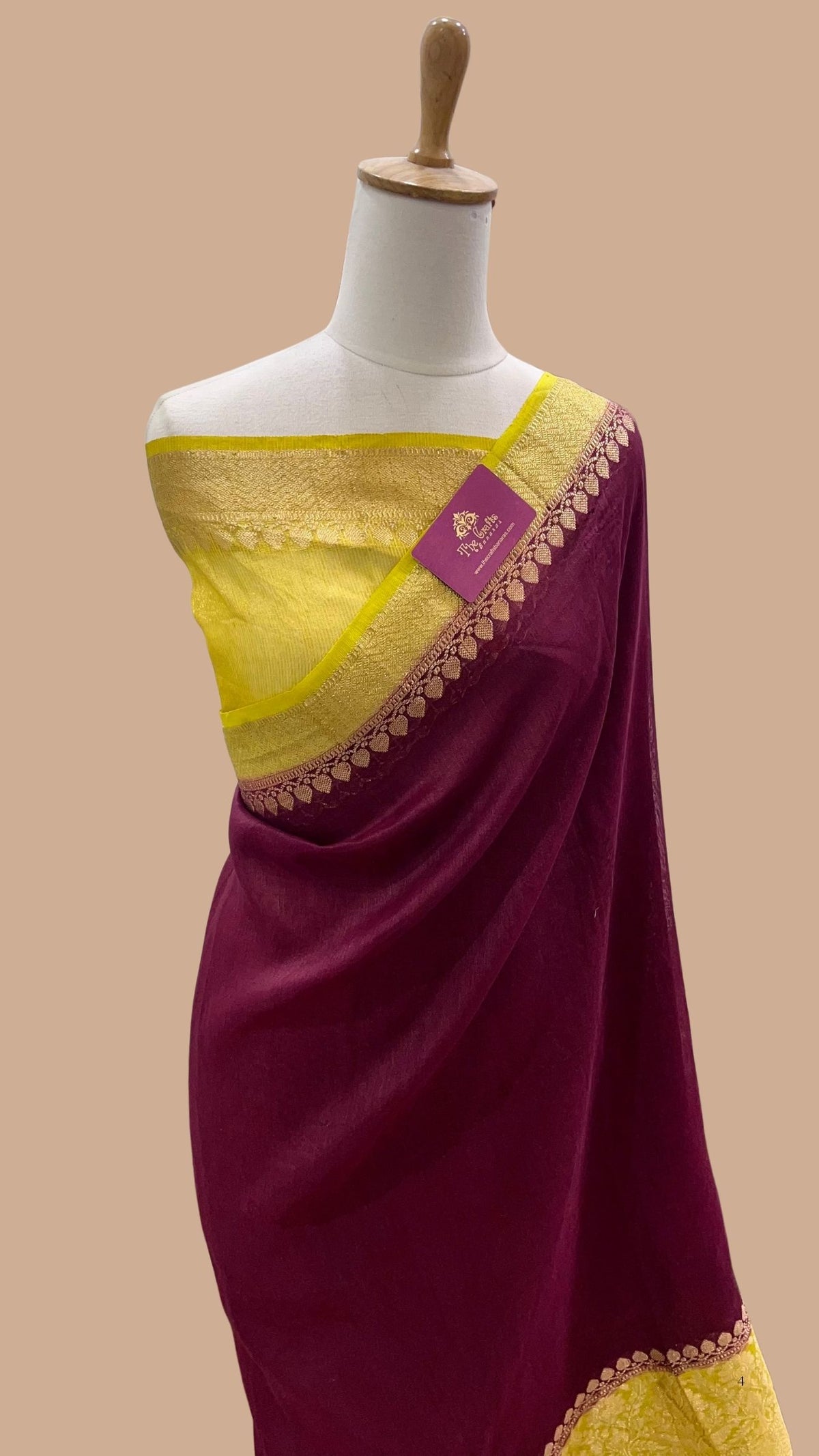Pure Linen Banarasi Saree