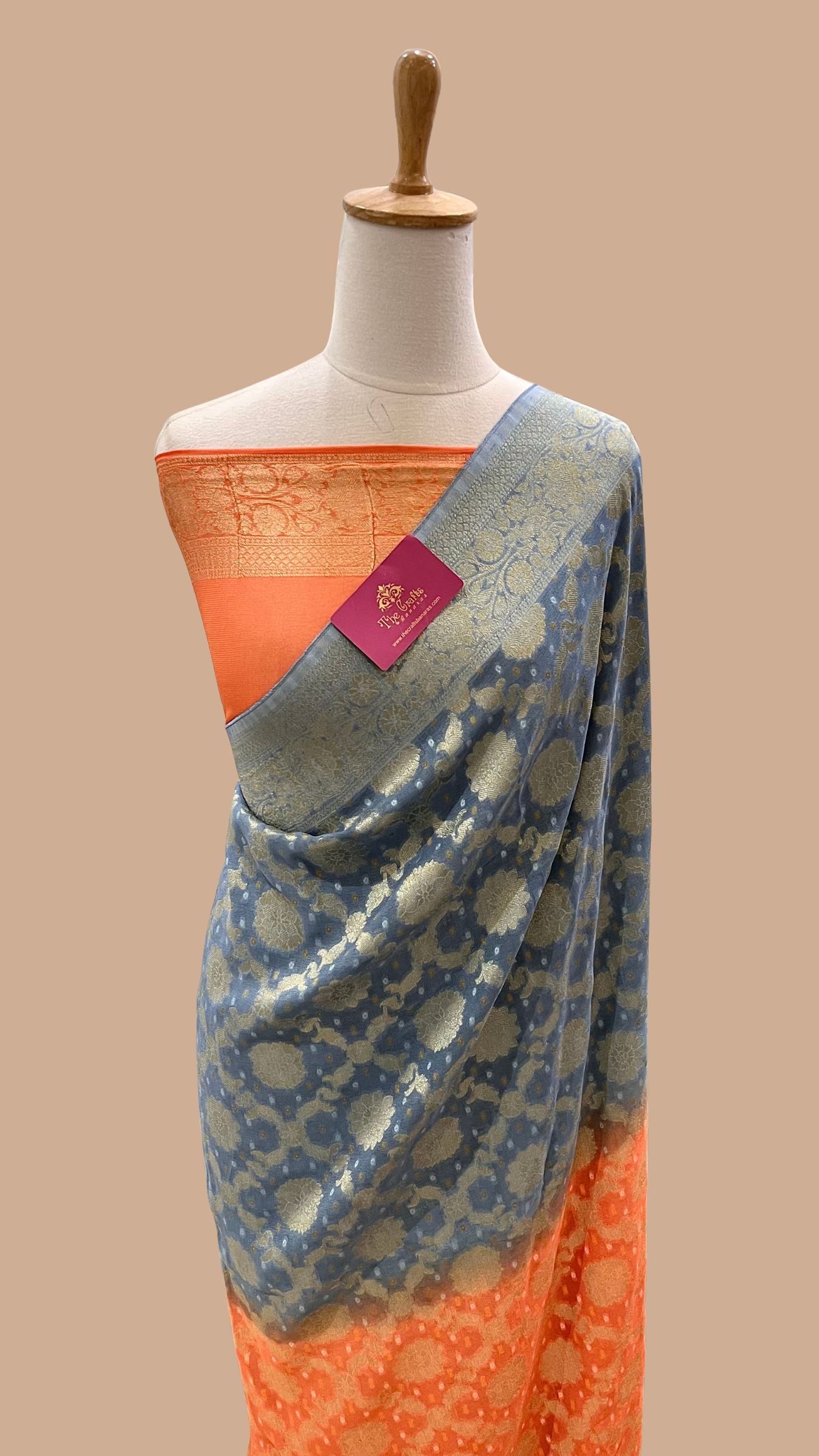 Pure Khaddi Viscose Banarasi Saree