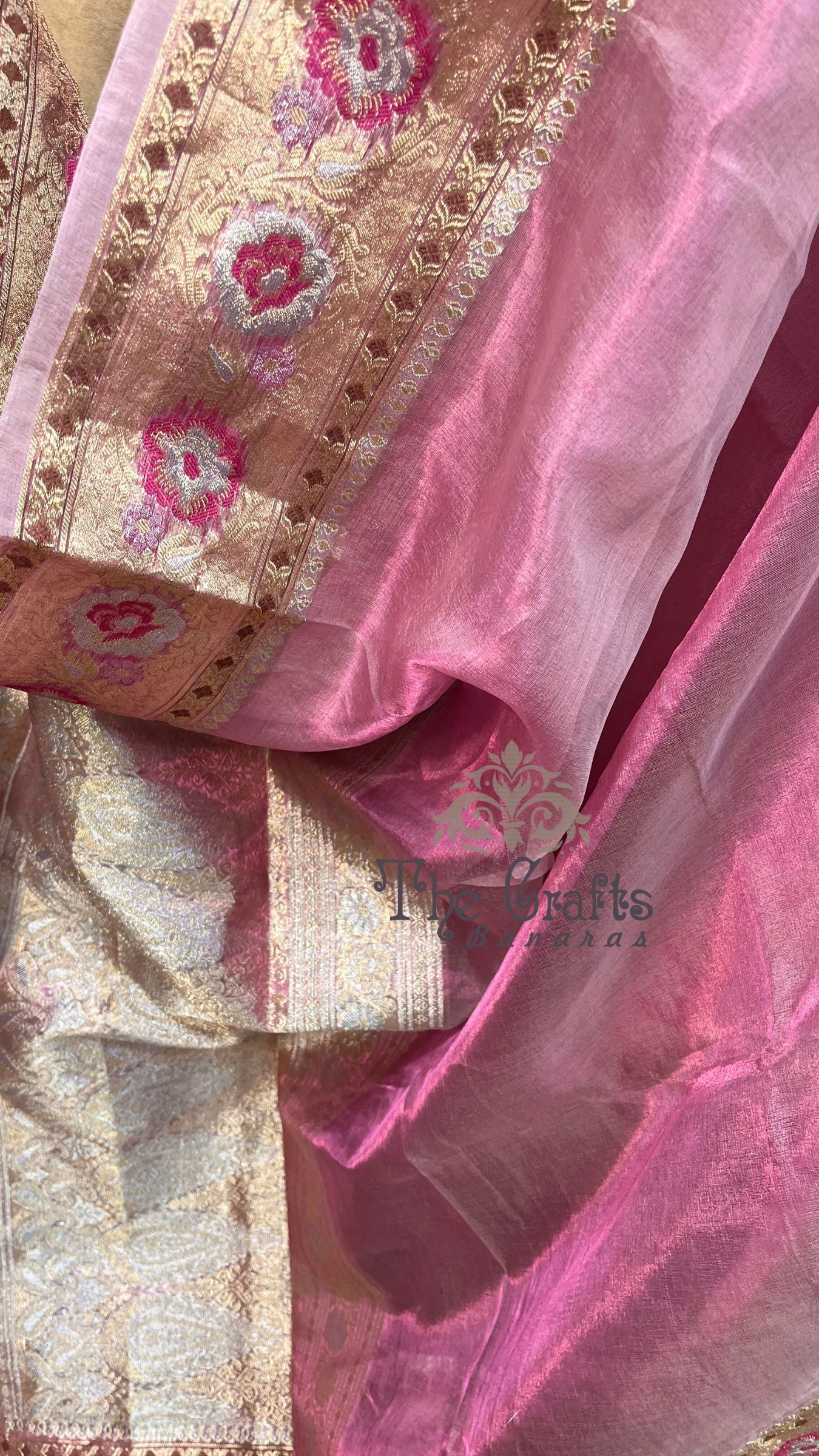 Pure Kora Tissue Silk Banarasi Saree