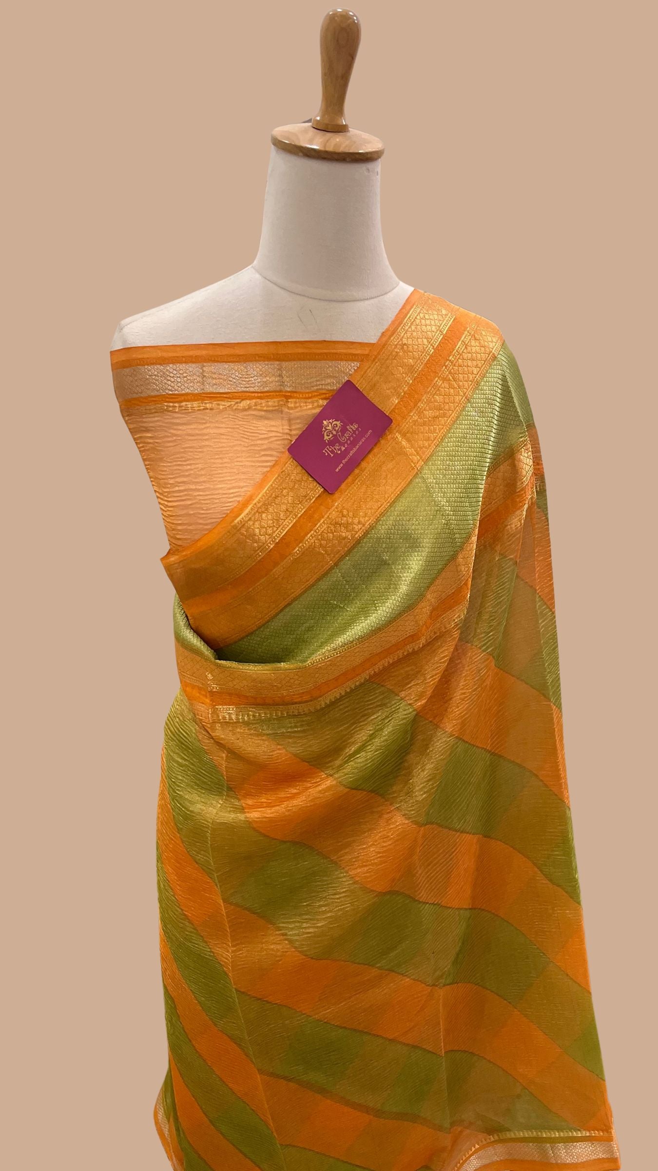 Pure Crush Tissue Silk Banarasi Saree