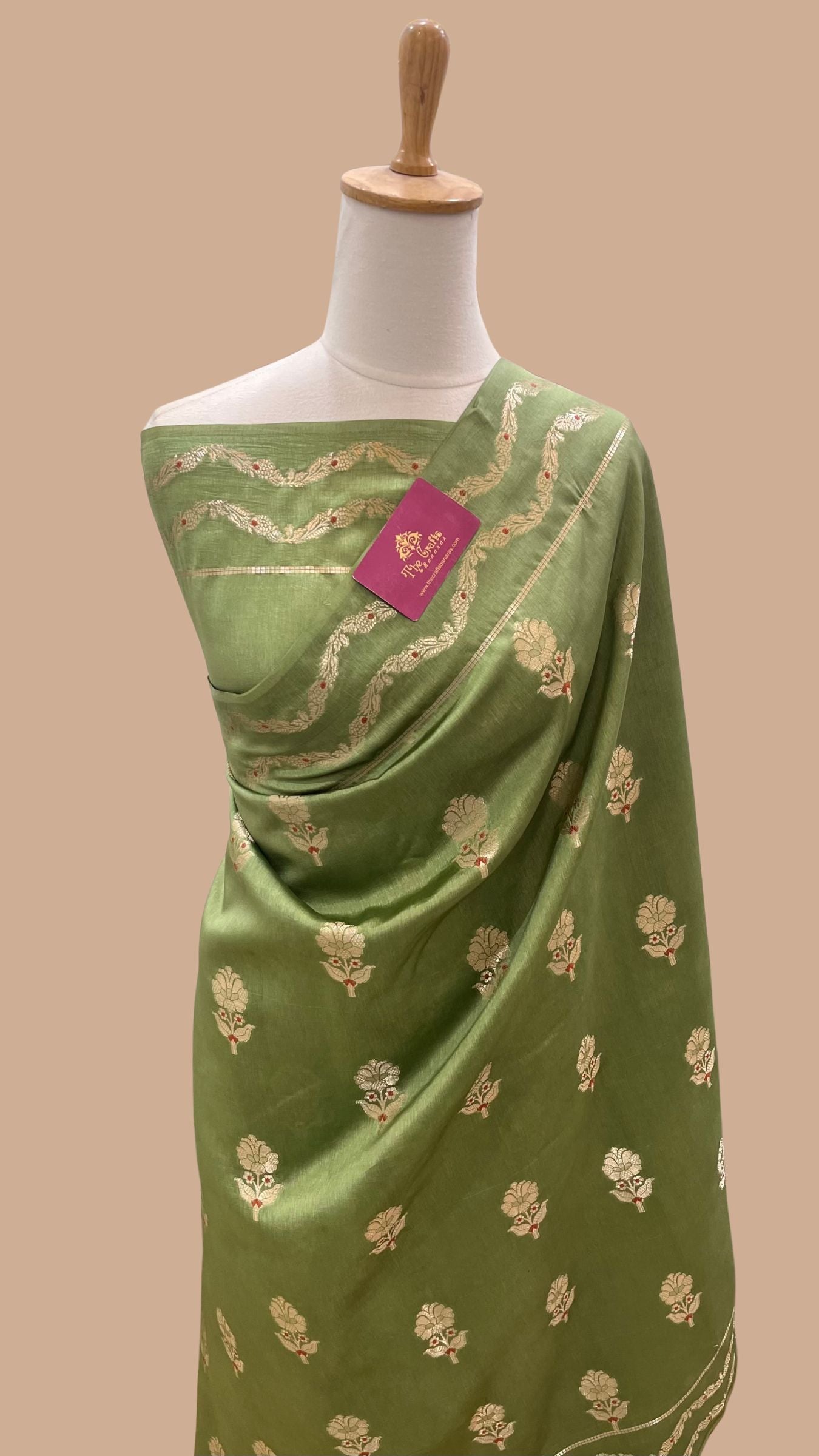 Pure Mango Silk Banarasi Saree