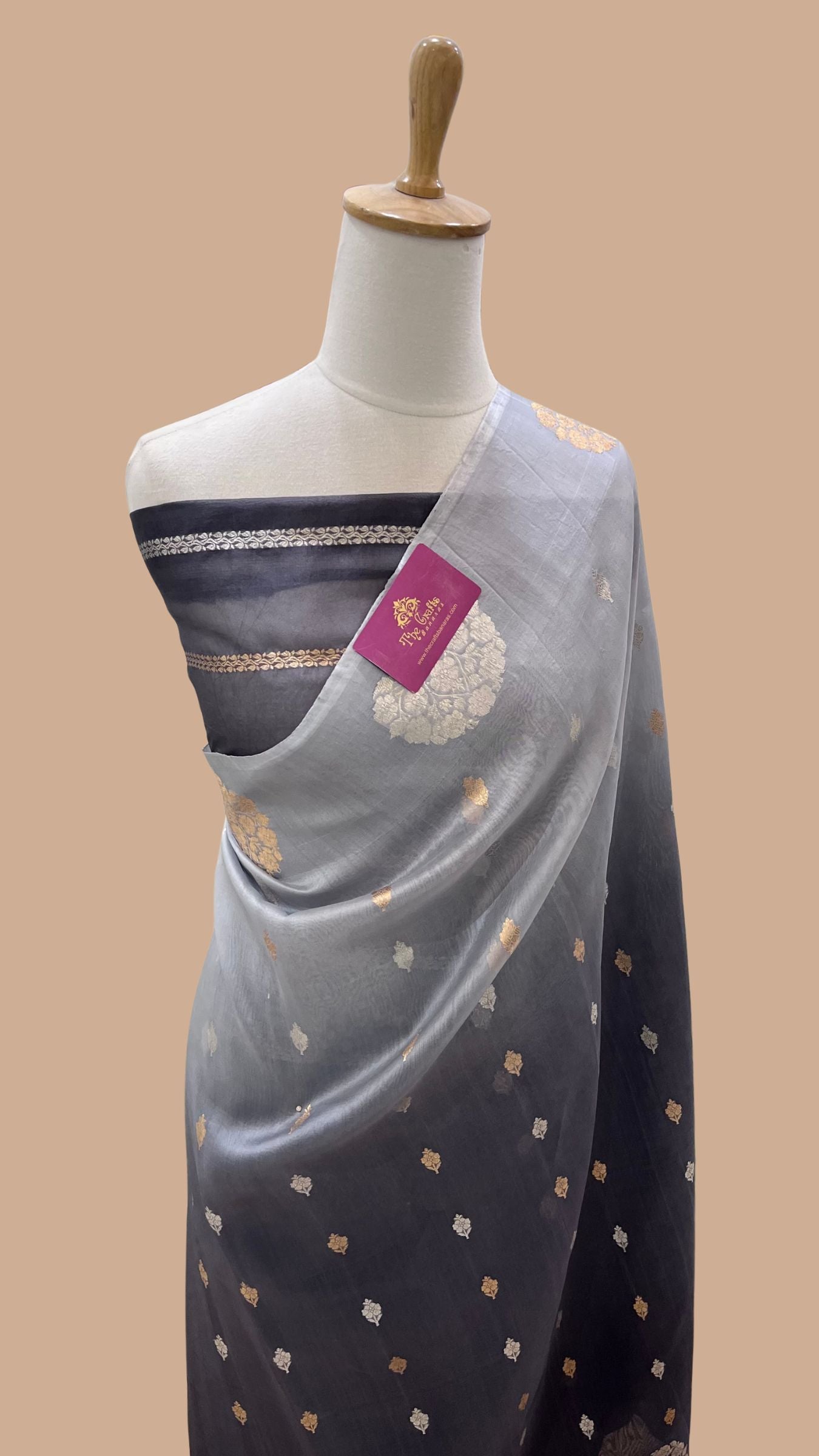 Pure Kora Silk Handloom Banarasi Saree