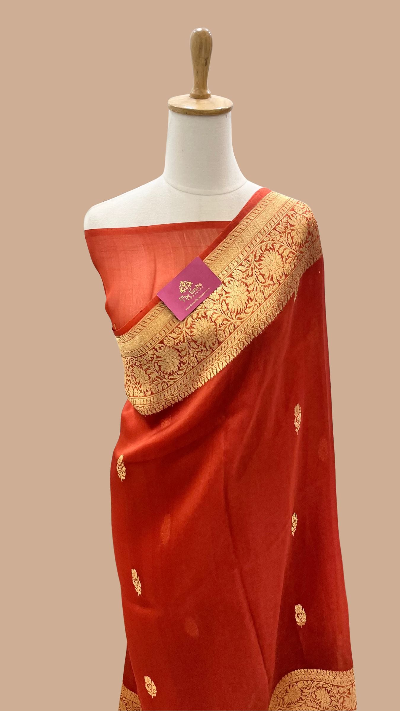 Pure Kora Silk Handloom Banarasi Saree