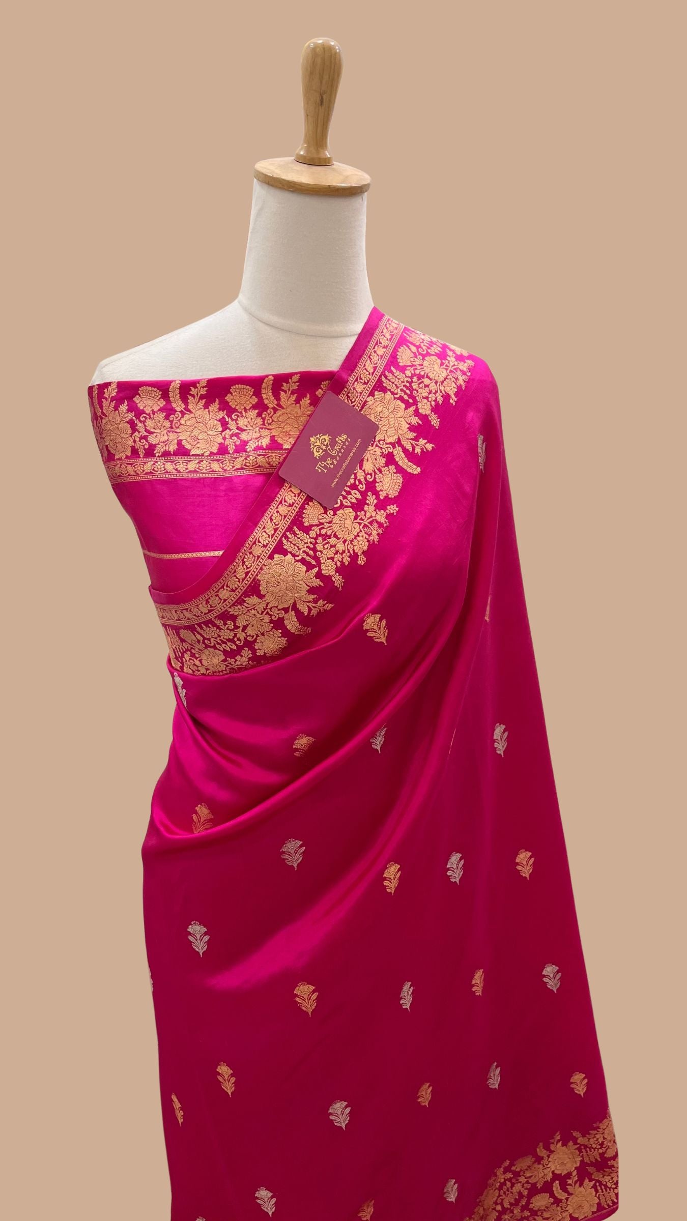Pure Mango Silk Handloom Banarasi Saree