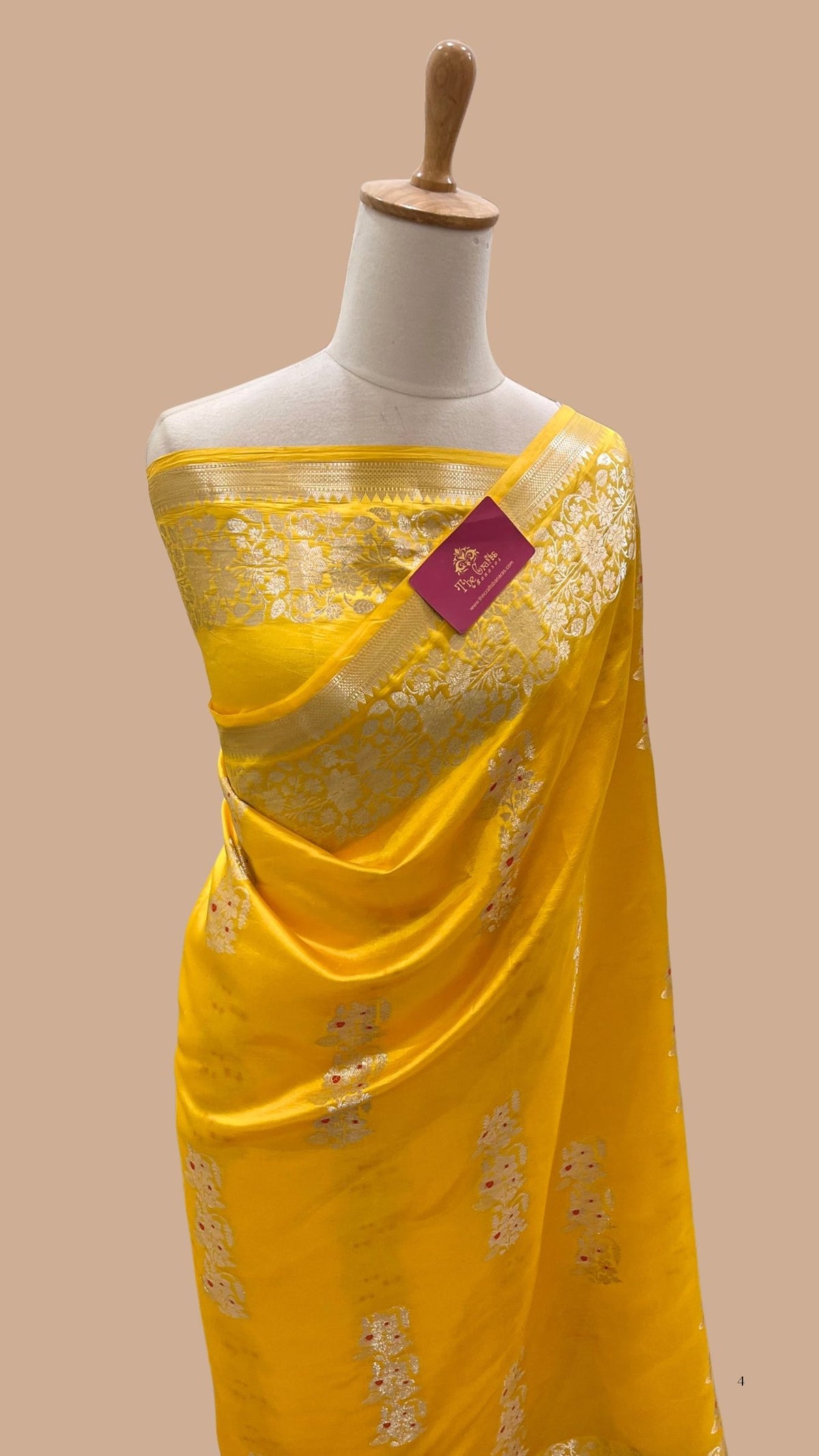 Pure Mango Silk Handloom Banarasi Saree
