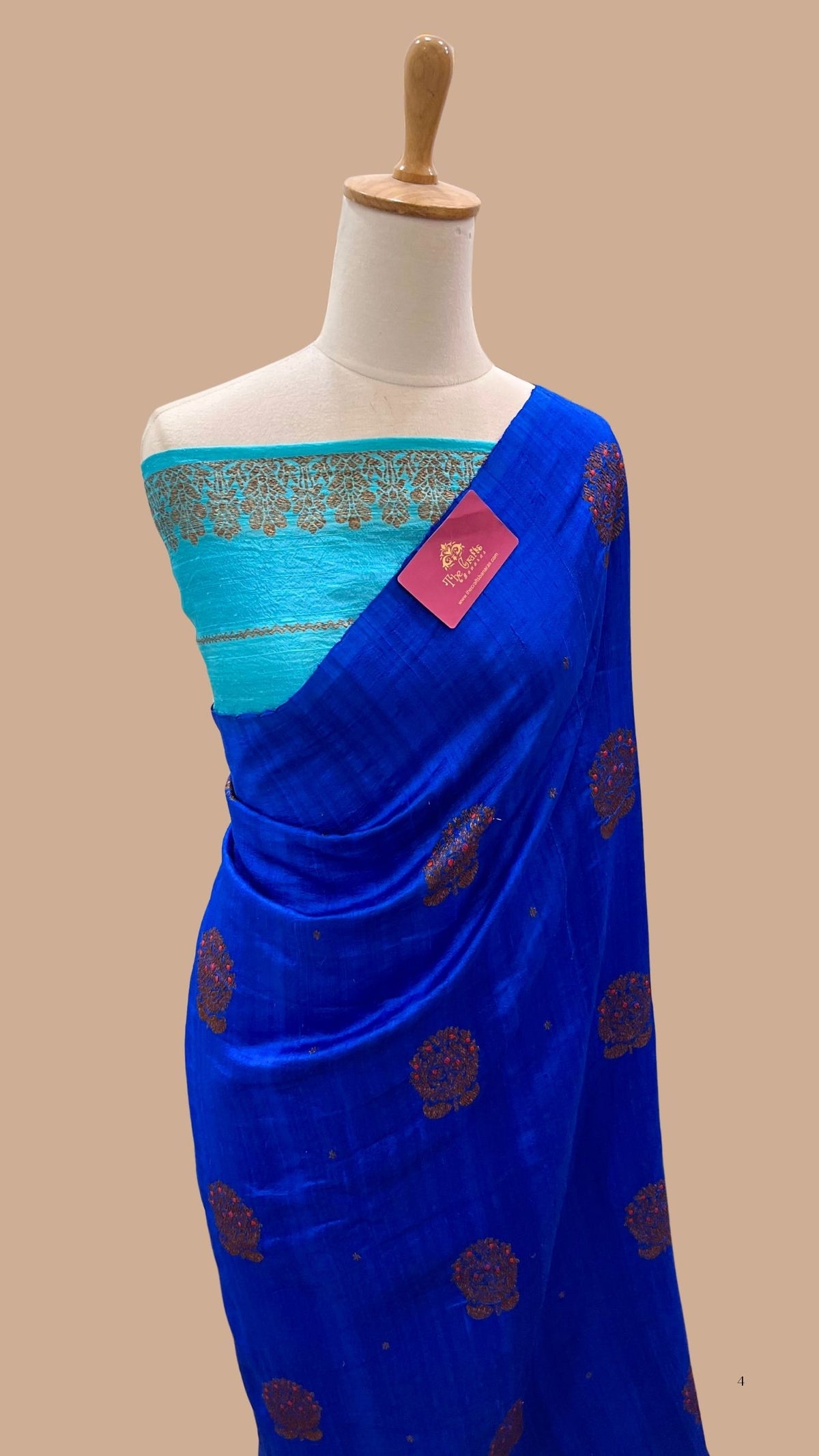 Pure Raw Silk Handloom Banarasi Saree