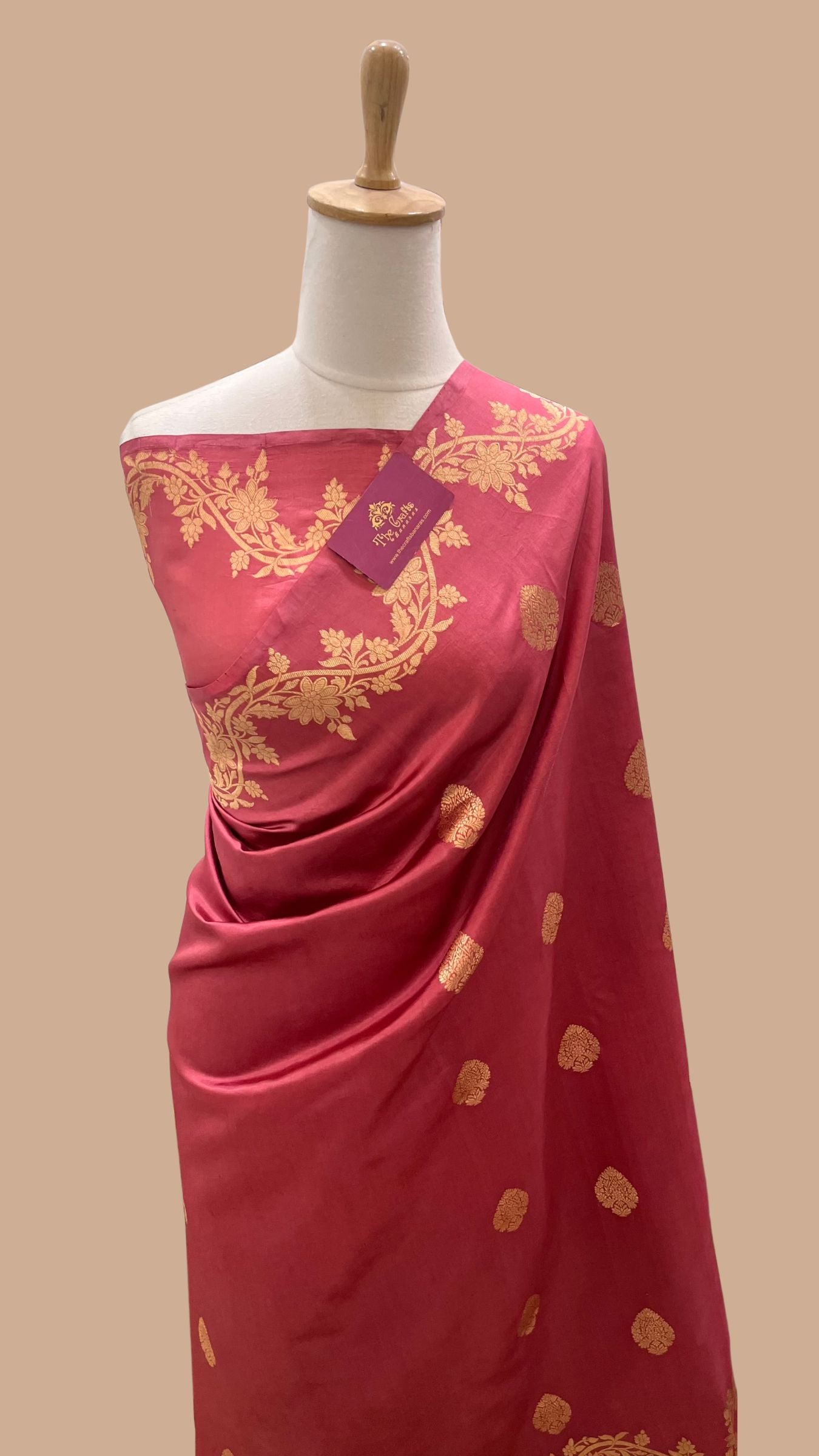 Pure Mango Silk Handloom Banarasi Saree