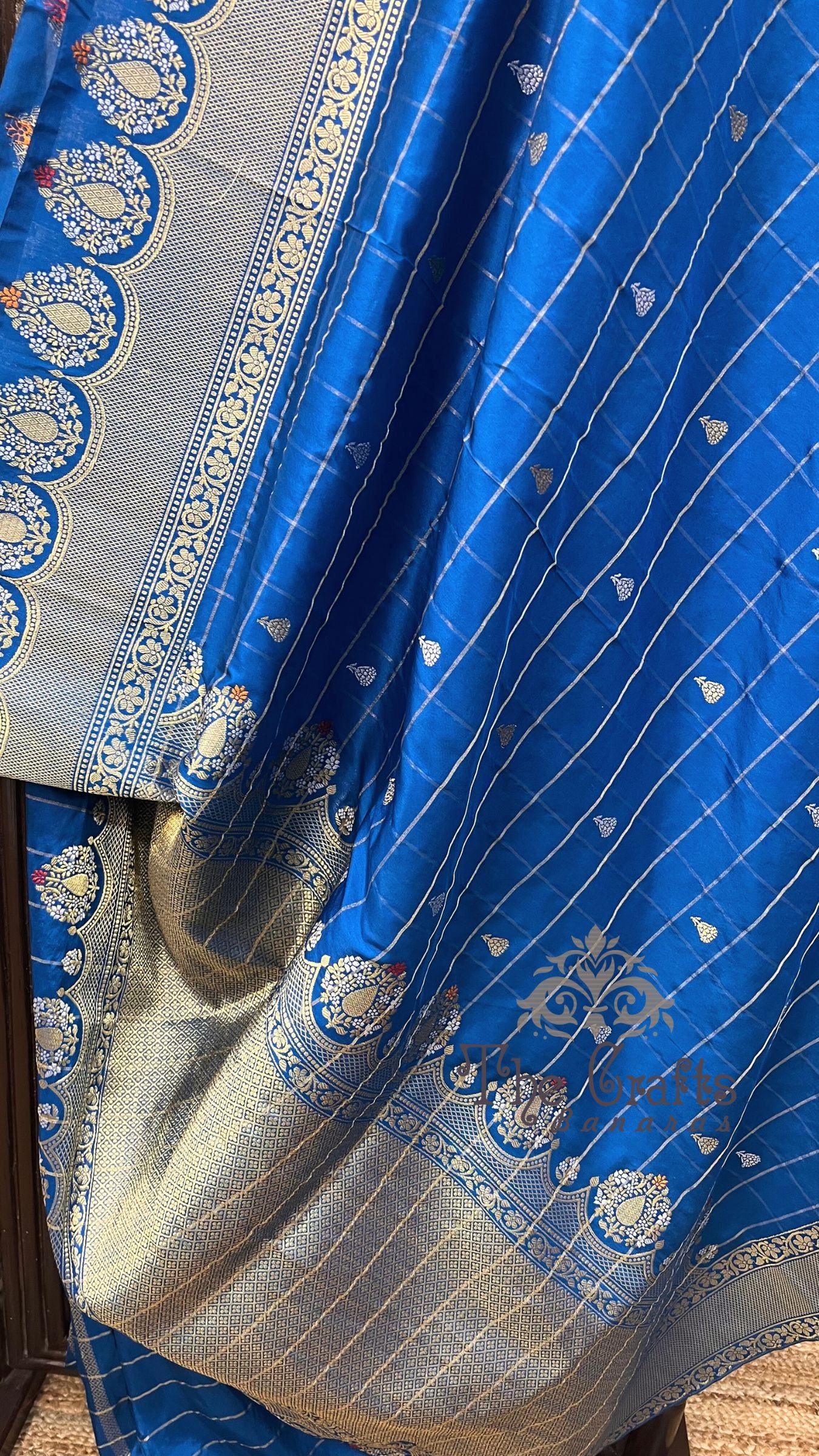 Pure Katan Silk Handloom Banarasi Saree - kadhua sona rupa motifs