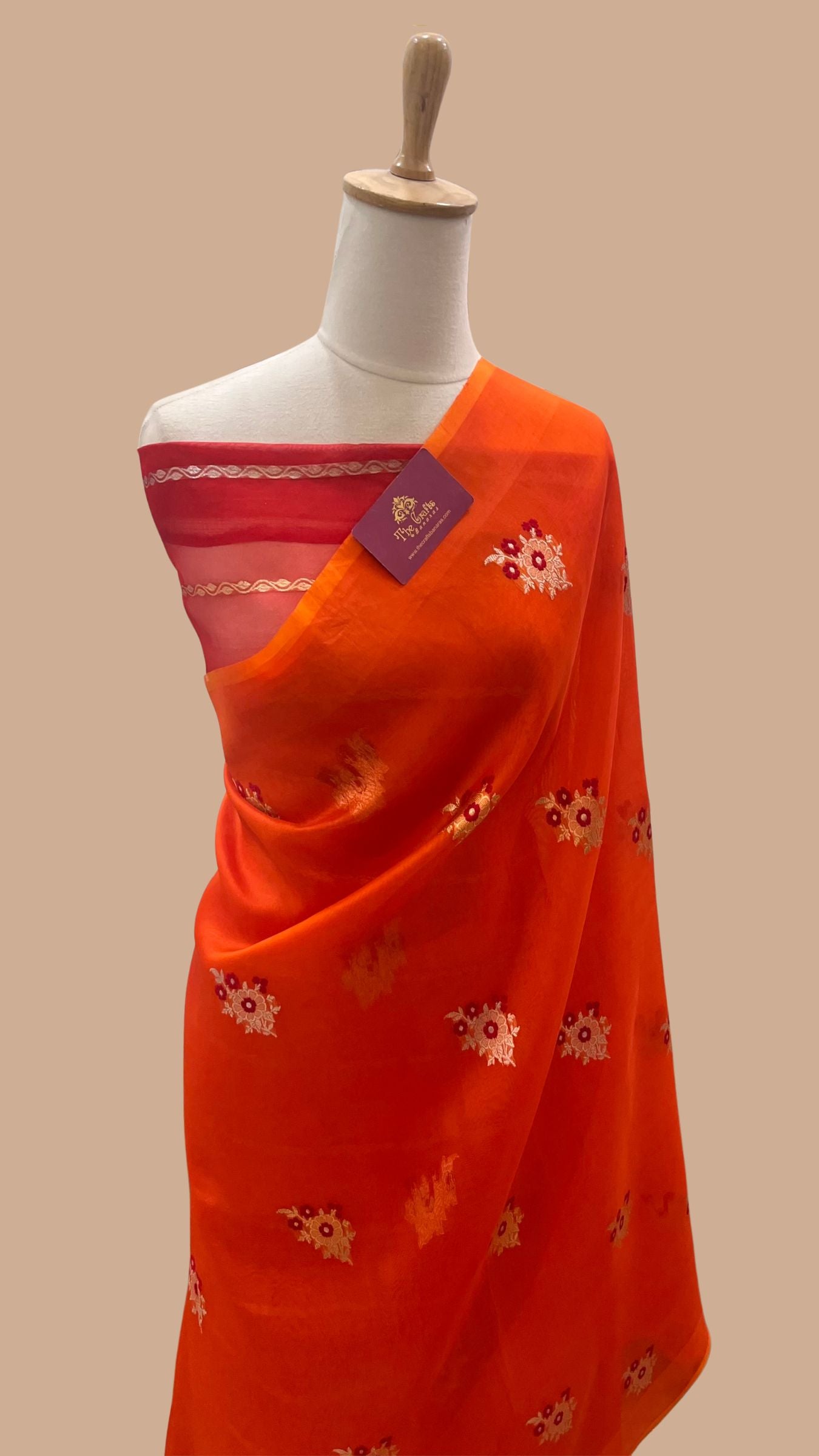 Pure Kora Silk Handloom Banarasi Saree