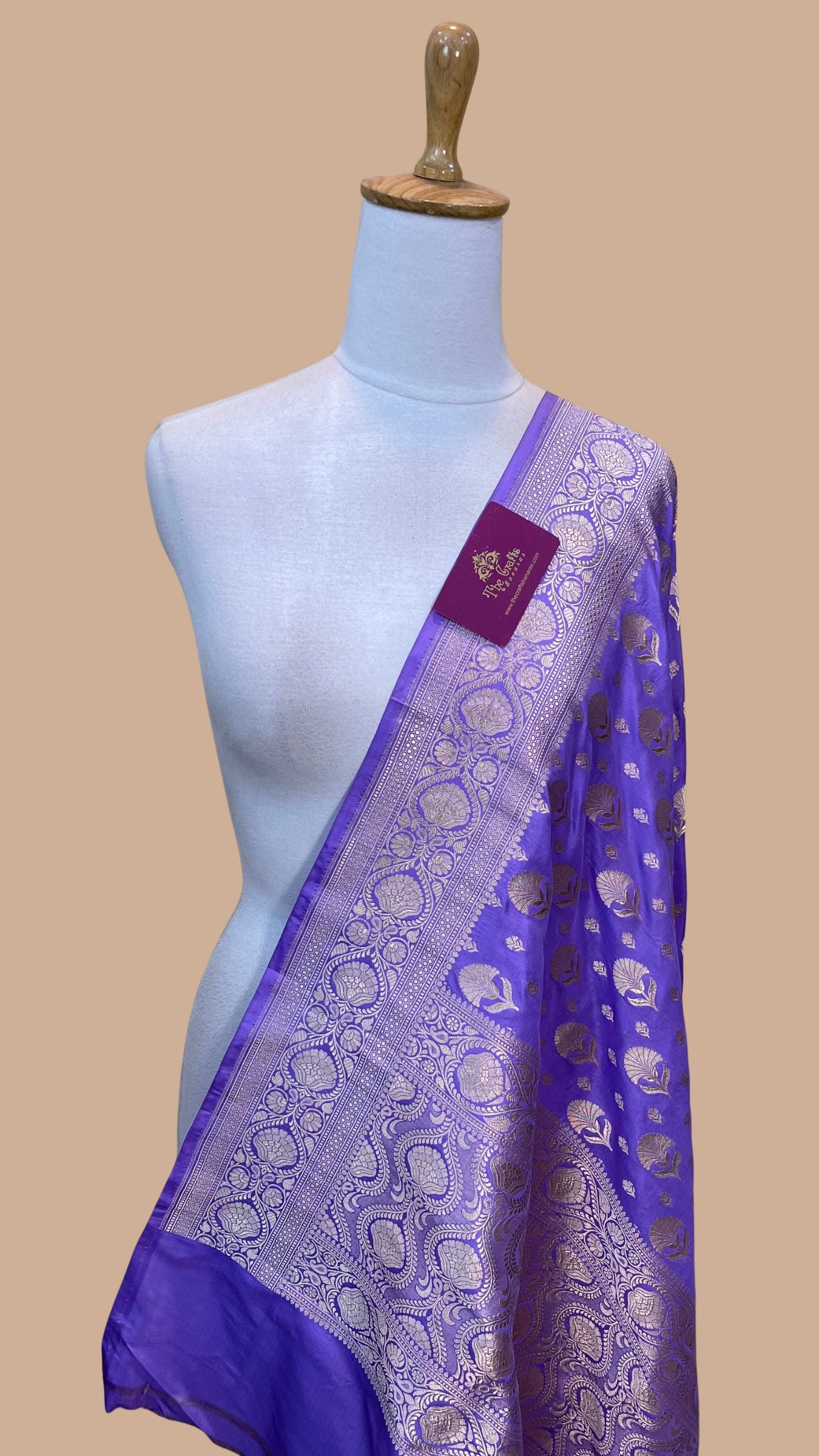 Pure Katan Silk Banarasi Handloom Dupatta