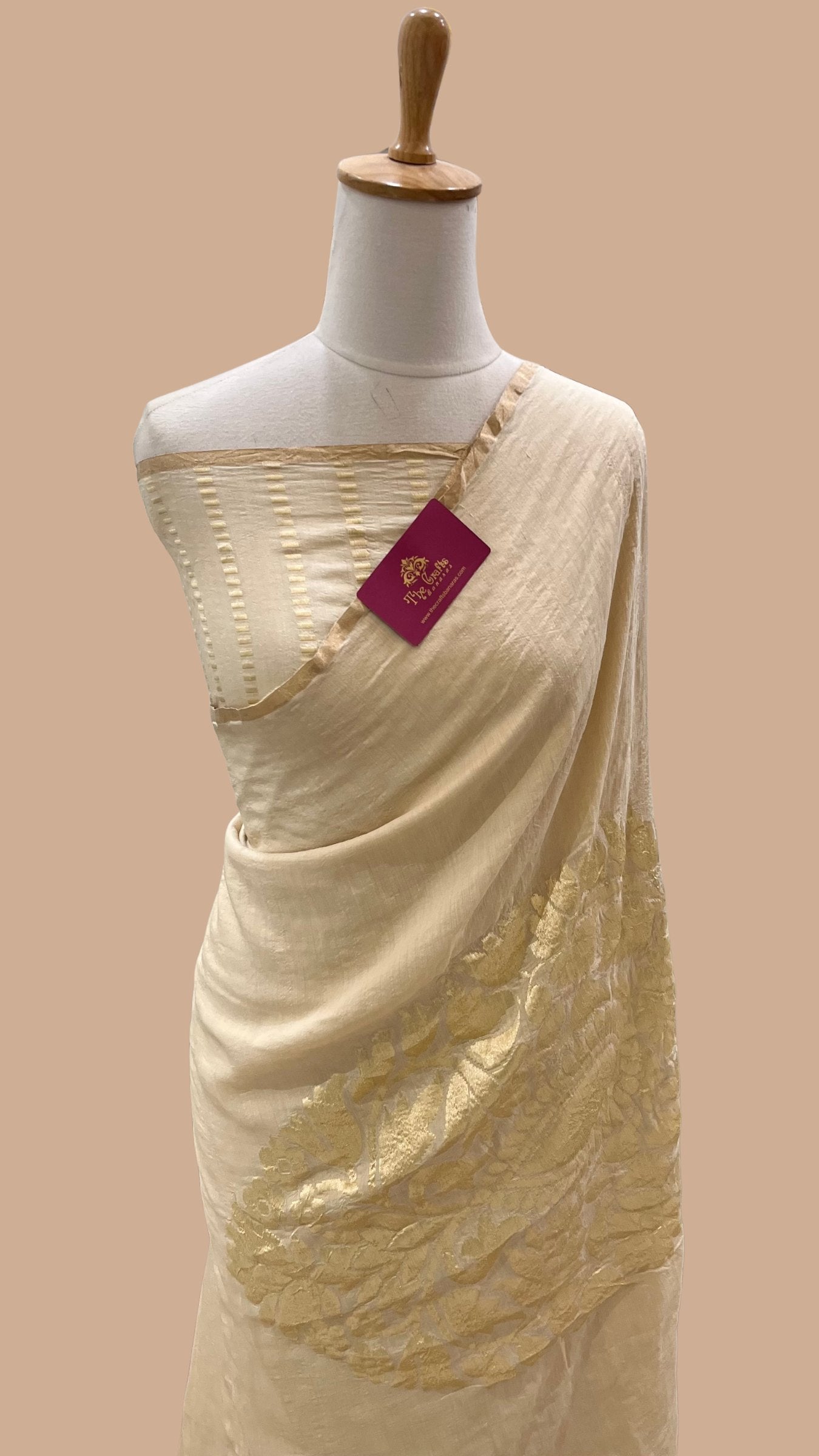 Pure Munga Silk Handloom Banarasi Saree