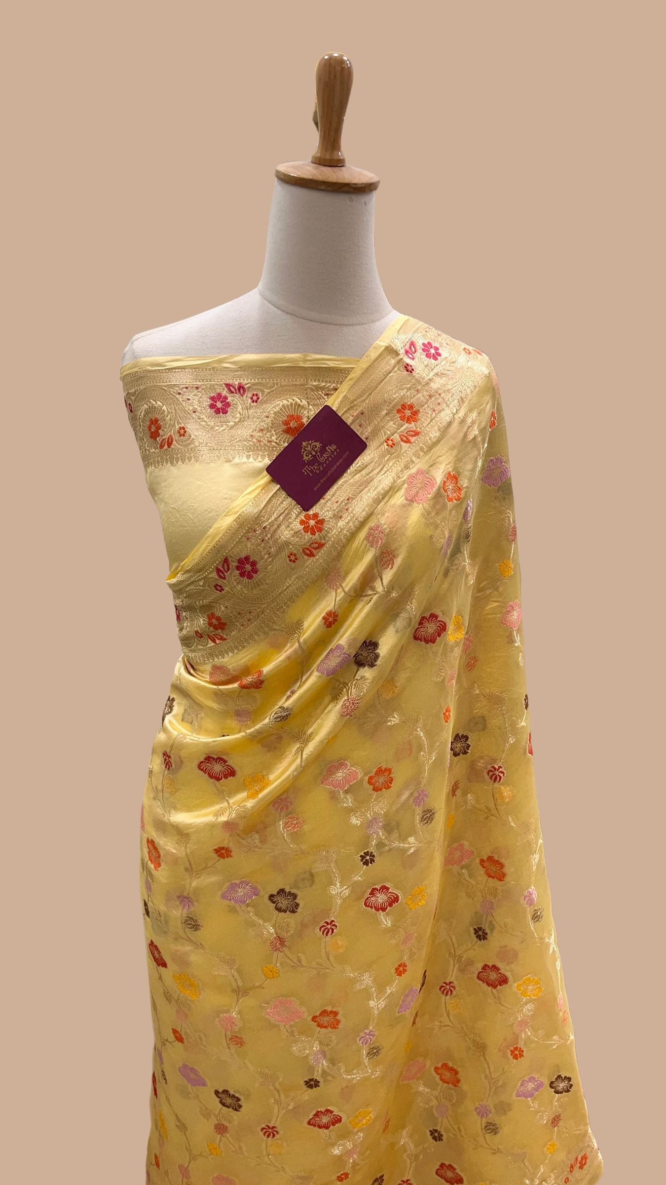 Pure Mango Silk Banarasi Saree