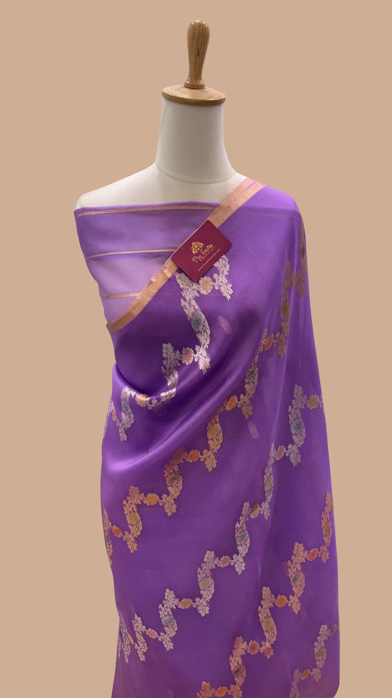 Pure Kora Silk Handloom Banarasi Saree