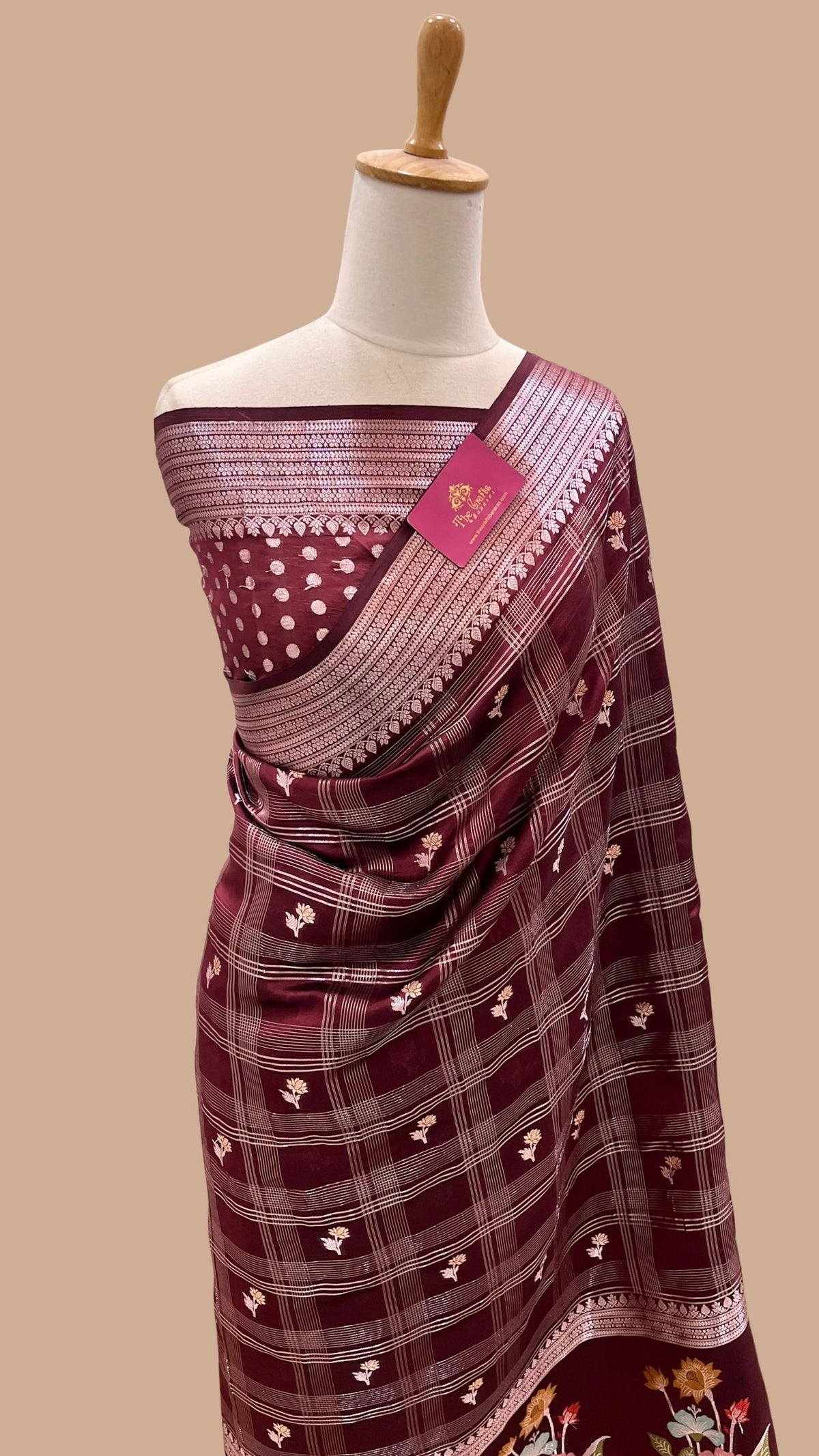 Pure Mango Silk Handloom Banarasi Saree