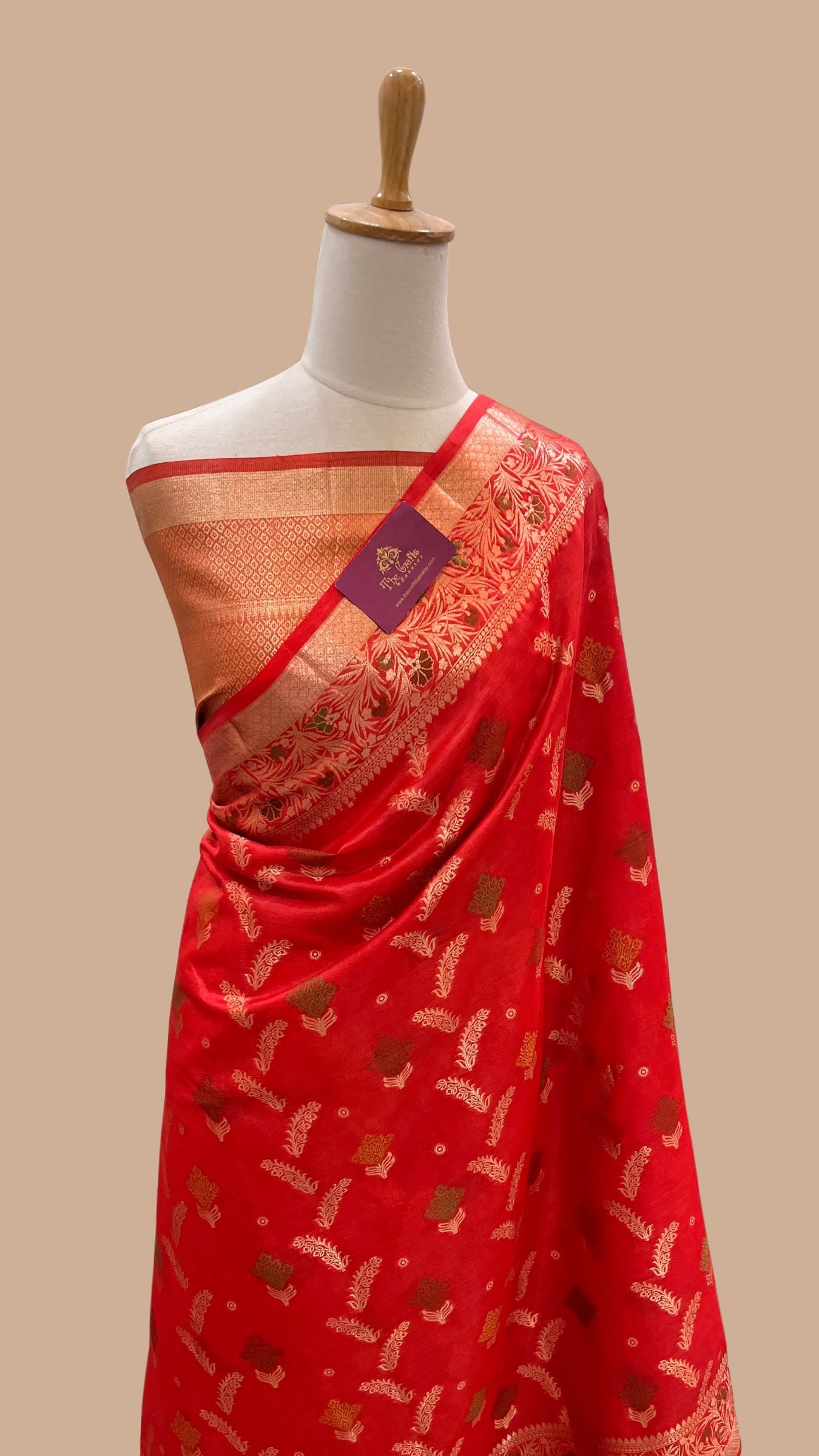 Pure Tussar Silk Banarasi Saree