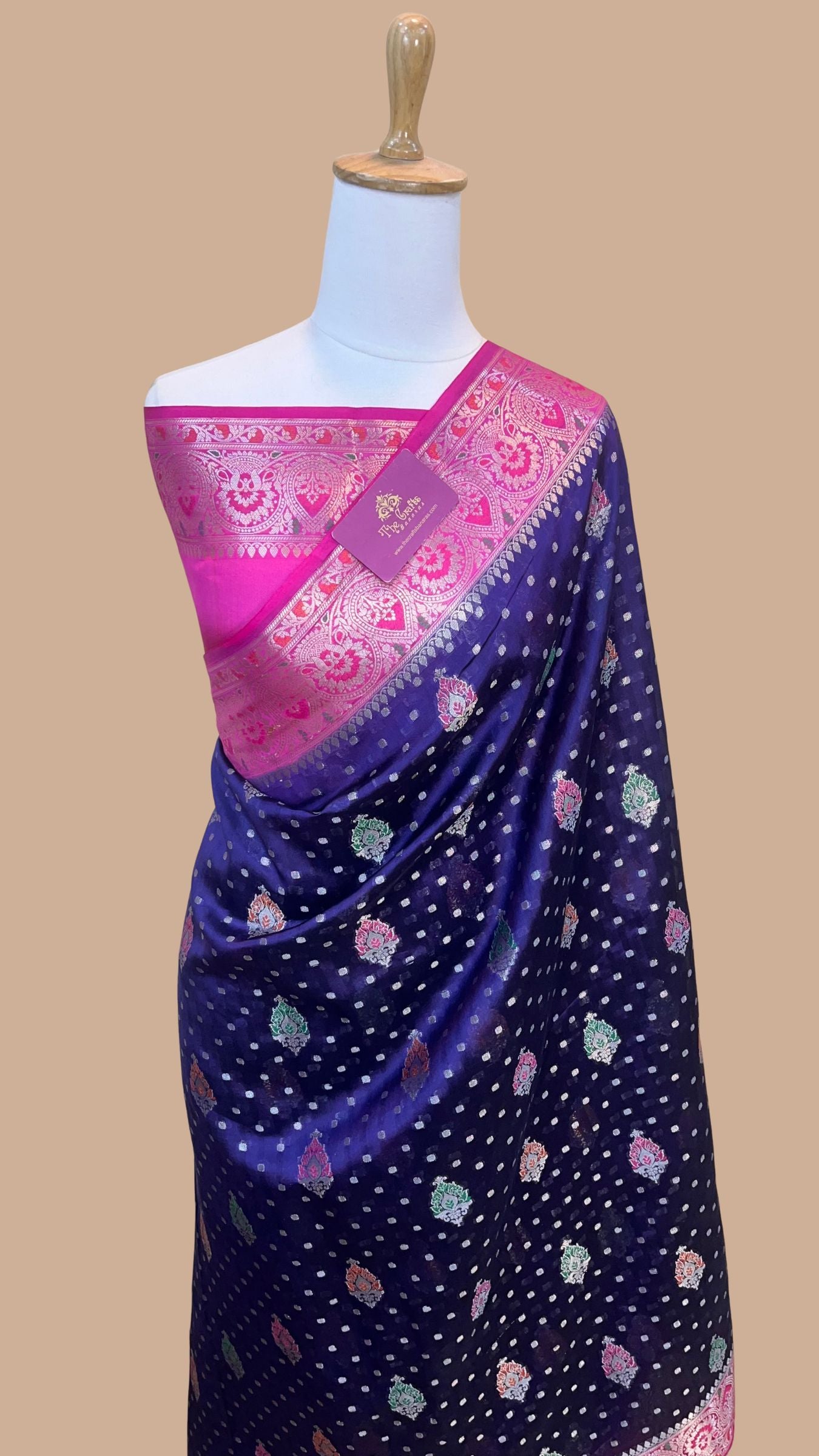 Pure Khaddi Chiffon Banarasi Saree
