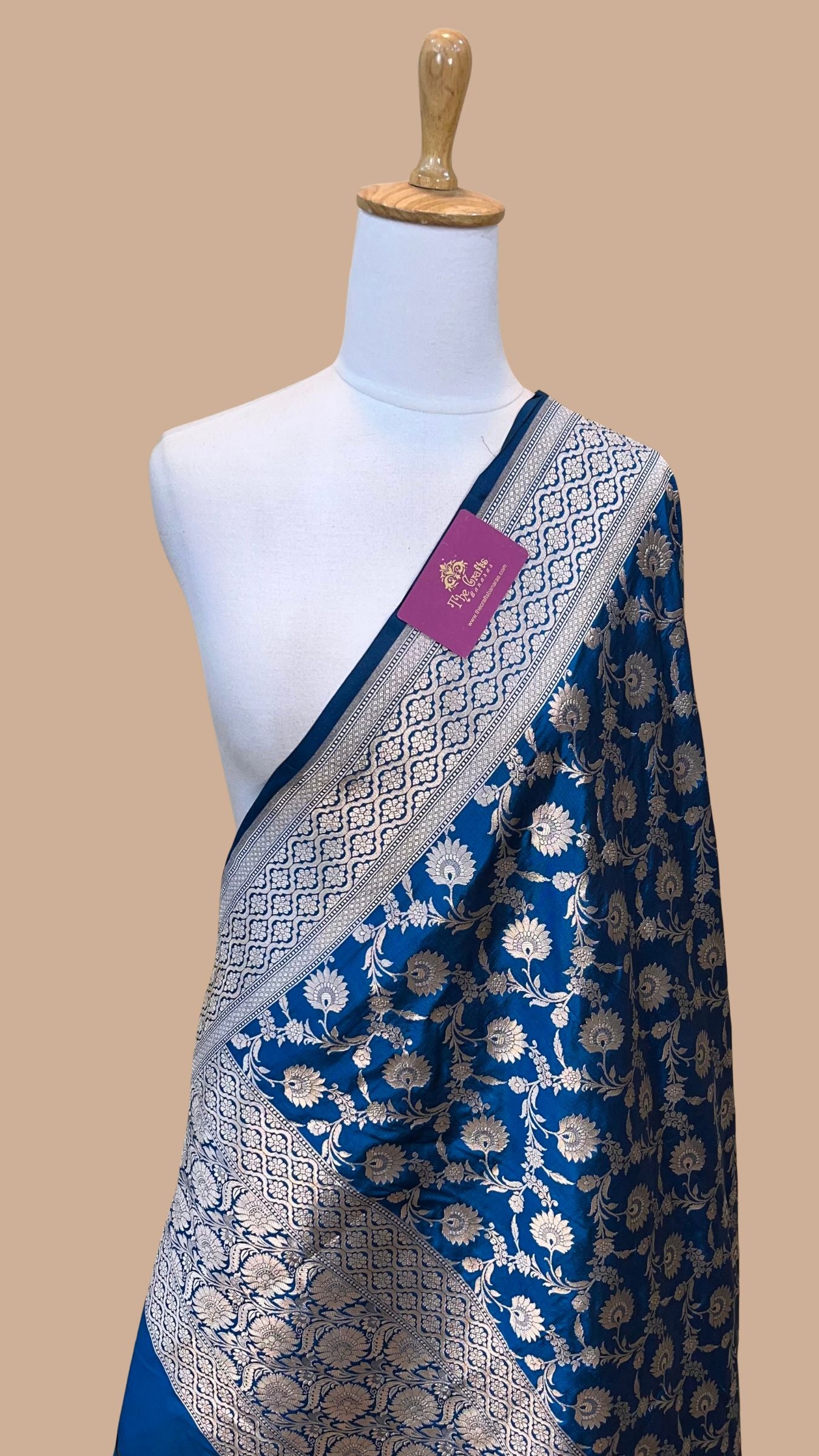 Pure Katan Silk Banarasi Handloom Dupatta