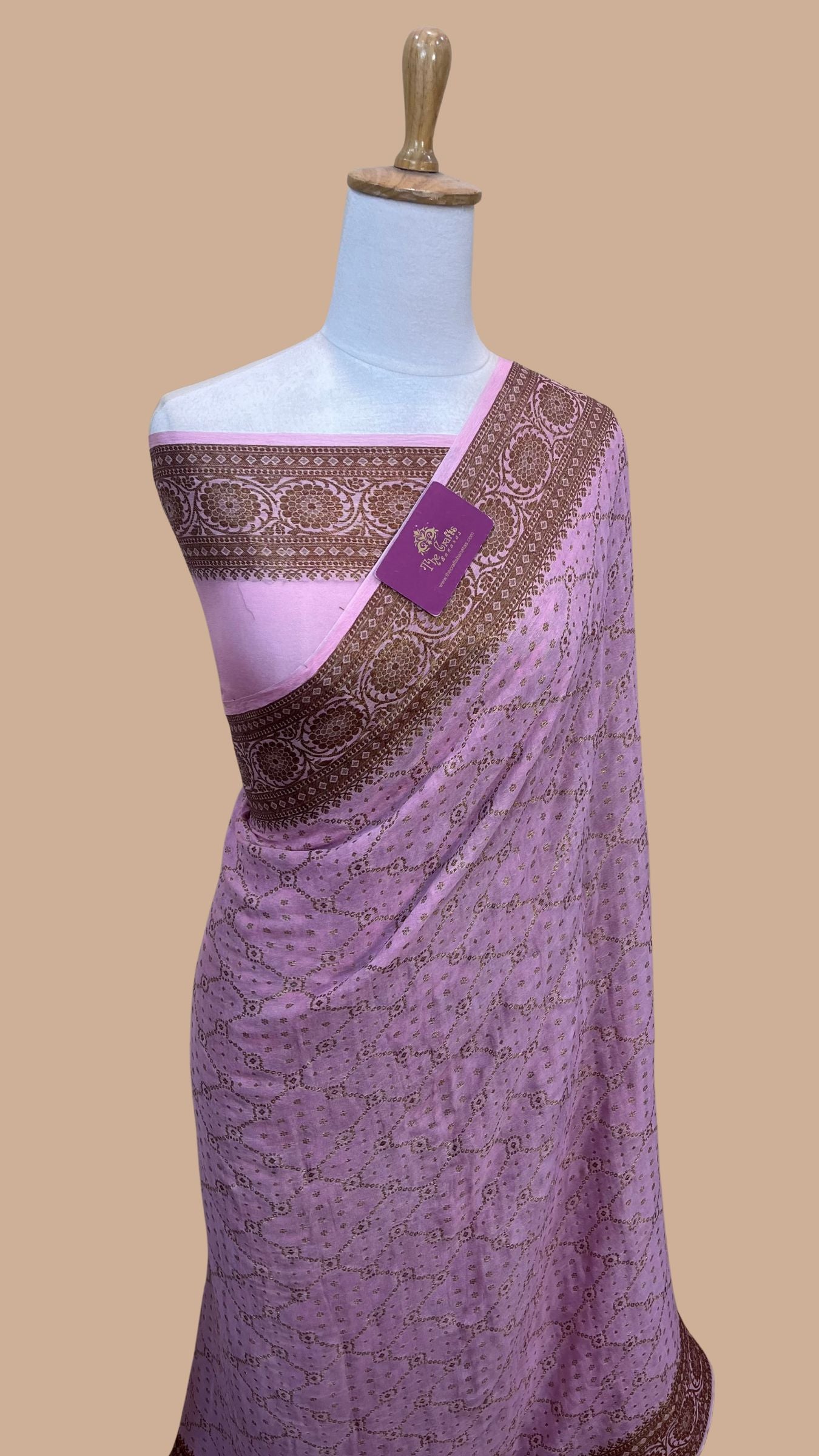 Pure Khaddi Chiffon Banarasi Saree