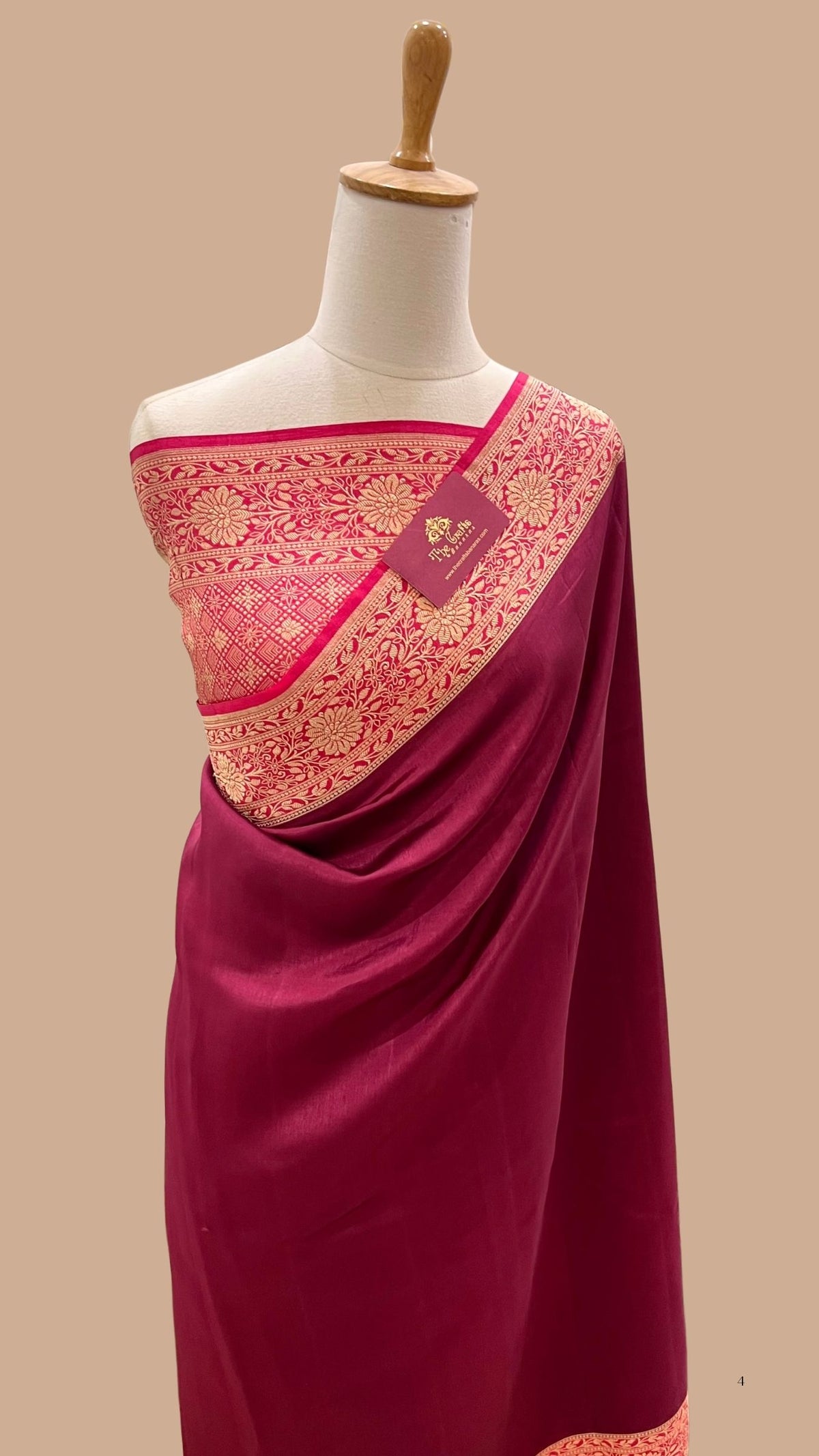 Pure Mulberry Silk Handloom Banarasi Saree
