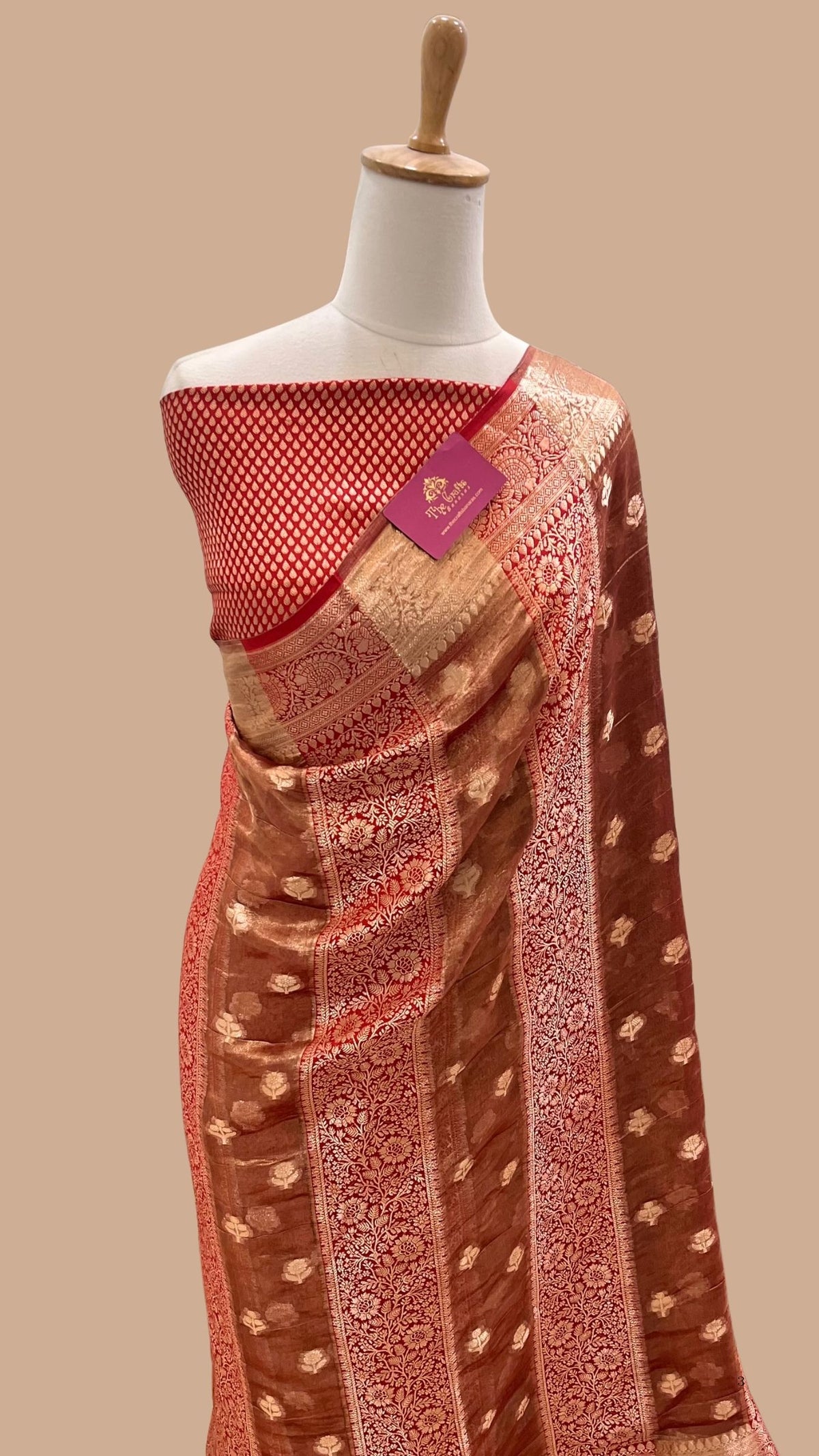 Pure Chiniya Tissue Silk Banarasi Saree