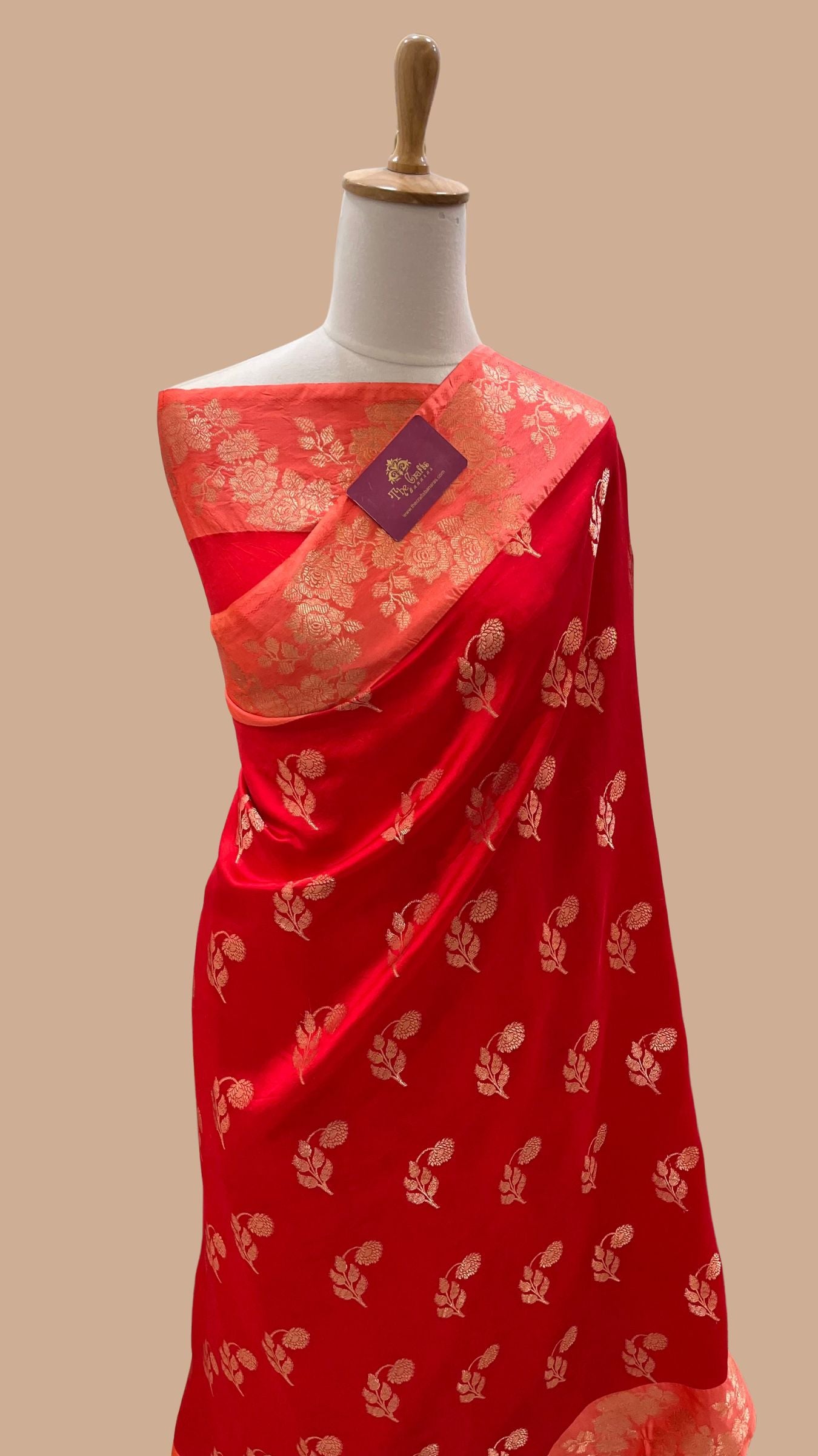 Pure Mango Silk Handloom Banarasi Saree