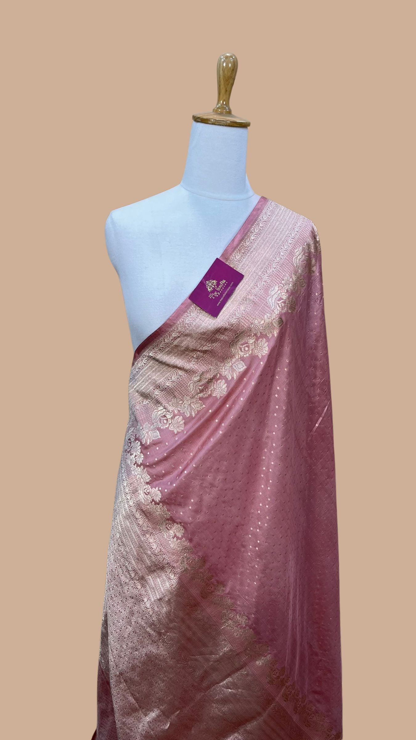 Pure Katan Silk Handloom Banarasi Saree - Chunri Buti