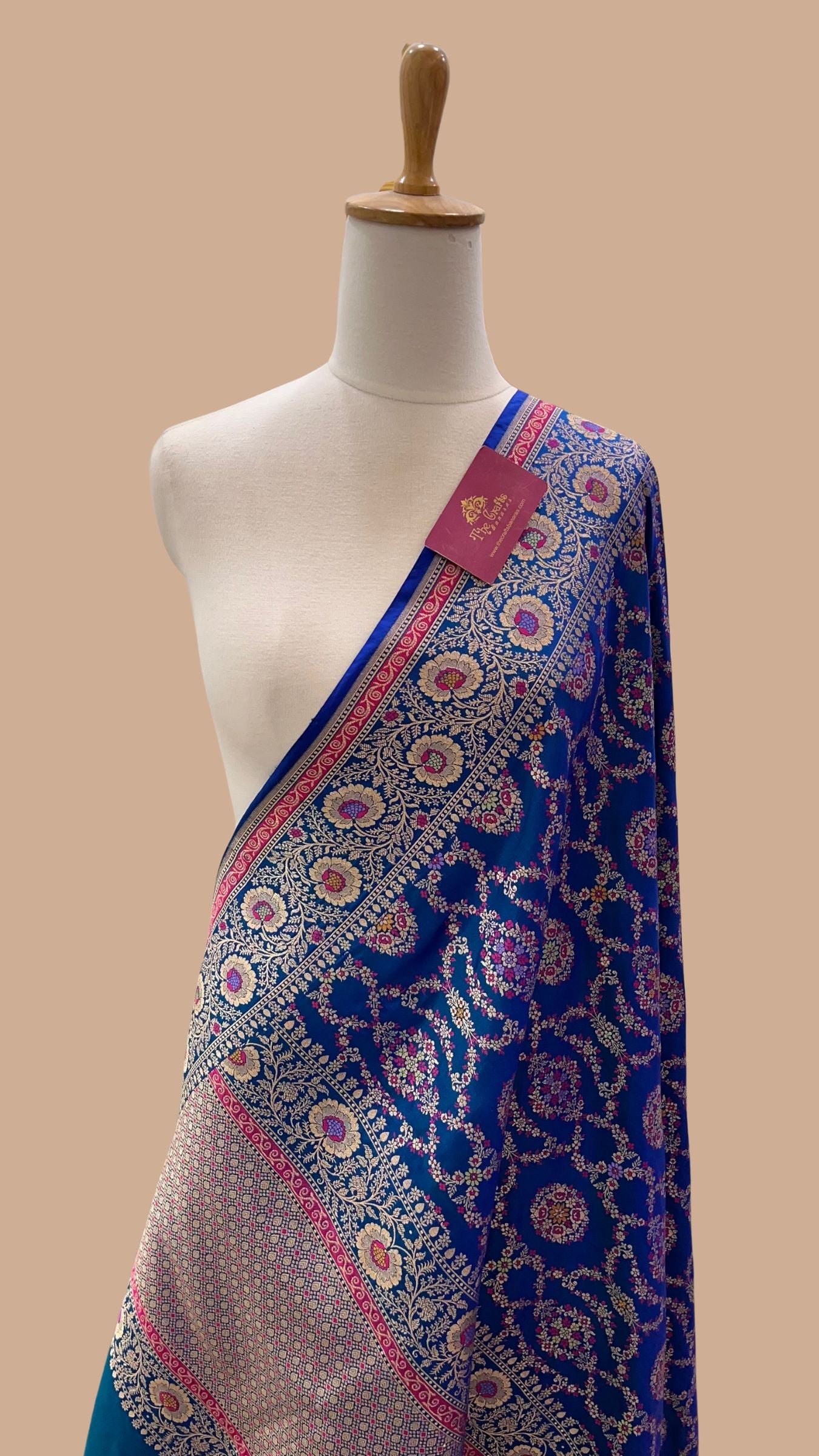 Pure Katan Silk Banarasi Handloom Dupatta
