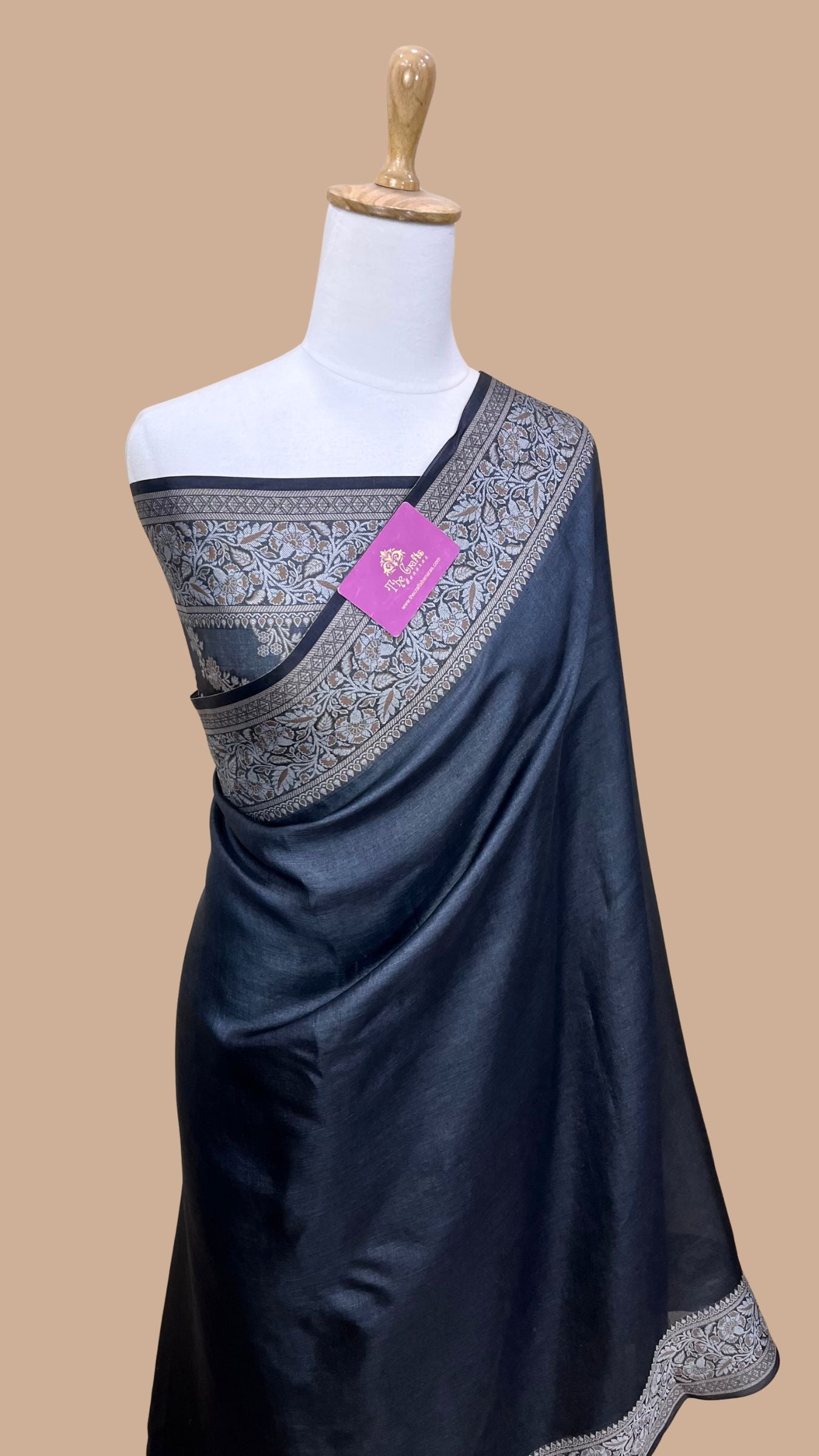 Pure Butter Crepe Banarasi Saree