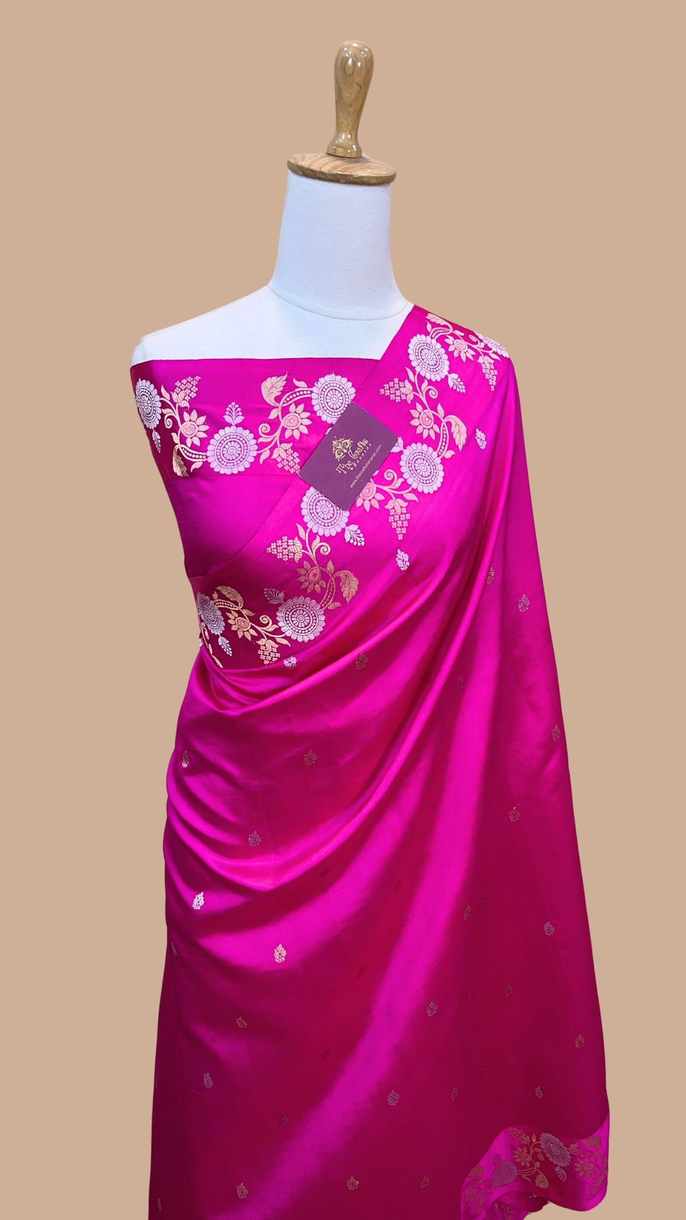 Pure Mango Silk Handloom Banarasi Saree