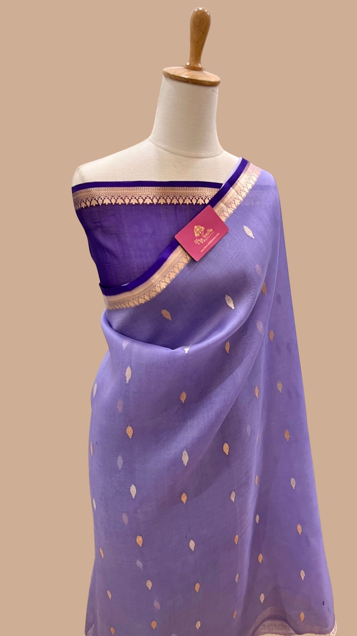 Pure Kora Silk Handloom Banarasi Saree