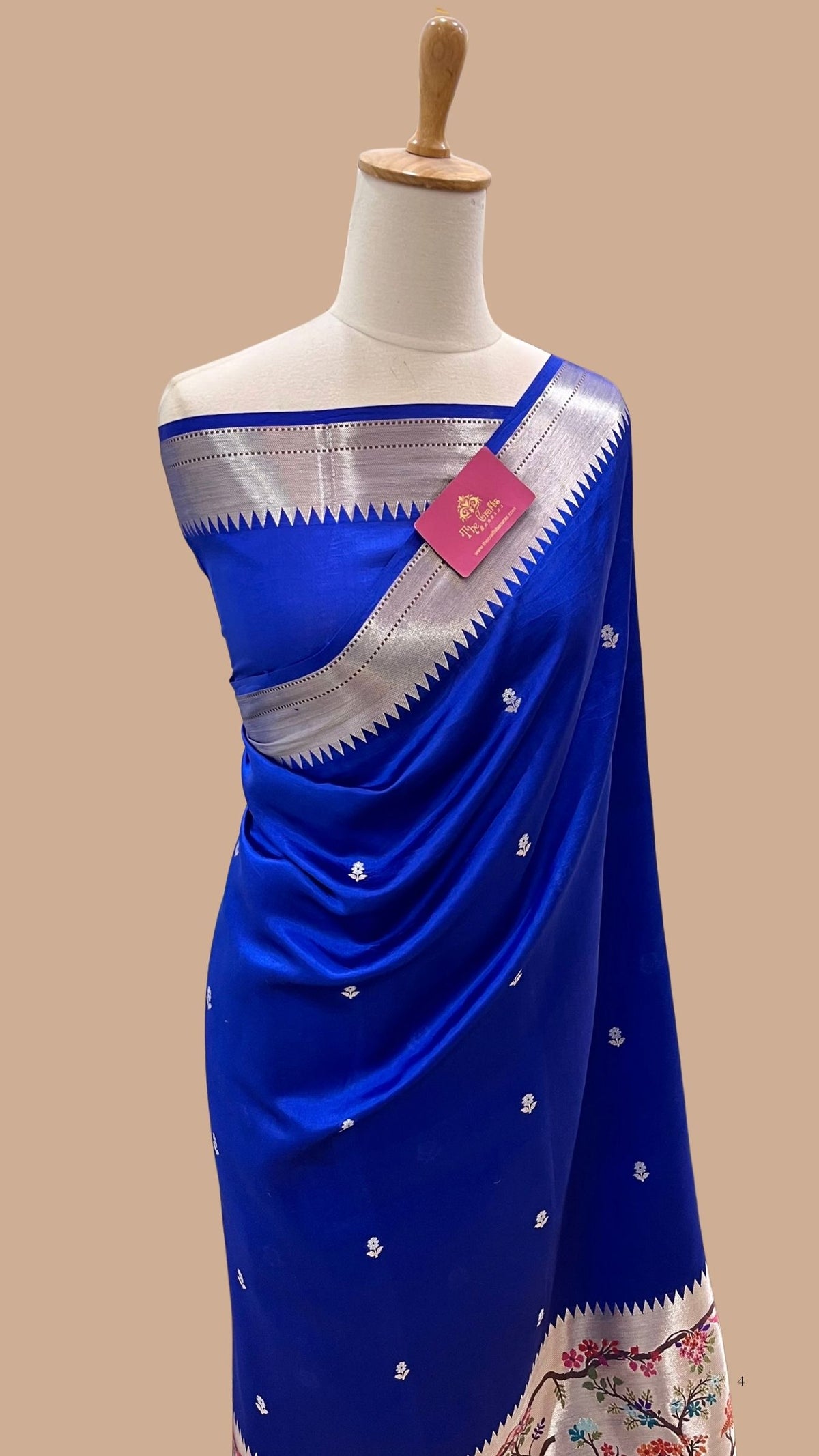 Pure Mango Silk Handloom Banarasi Saree