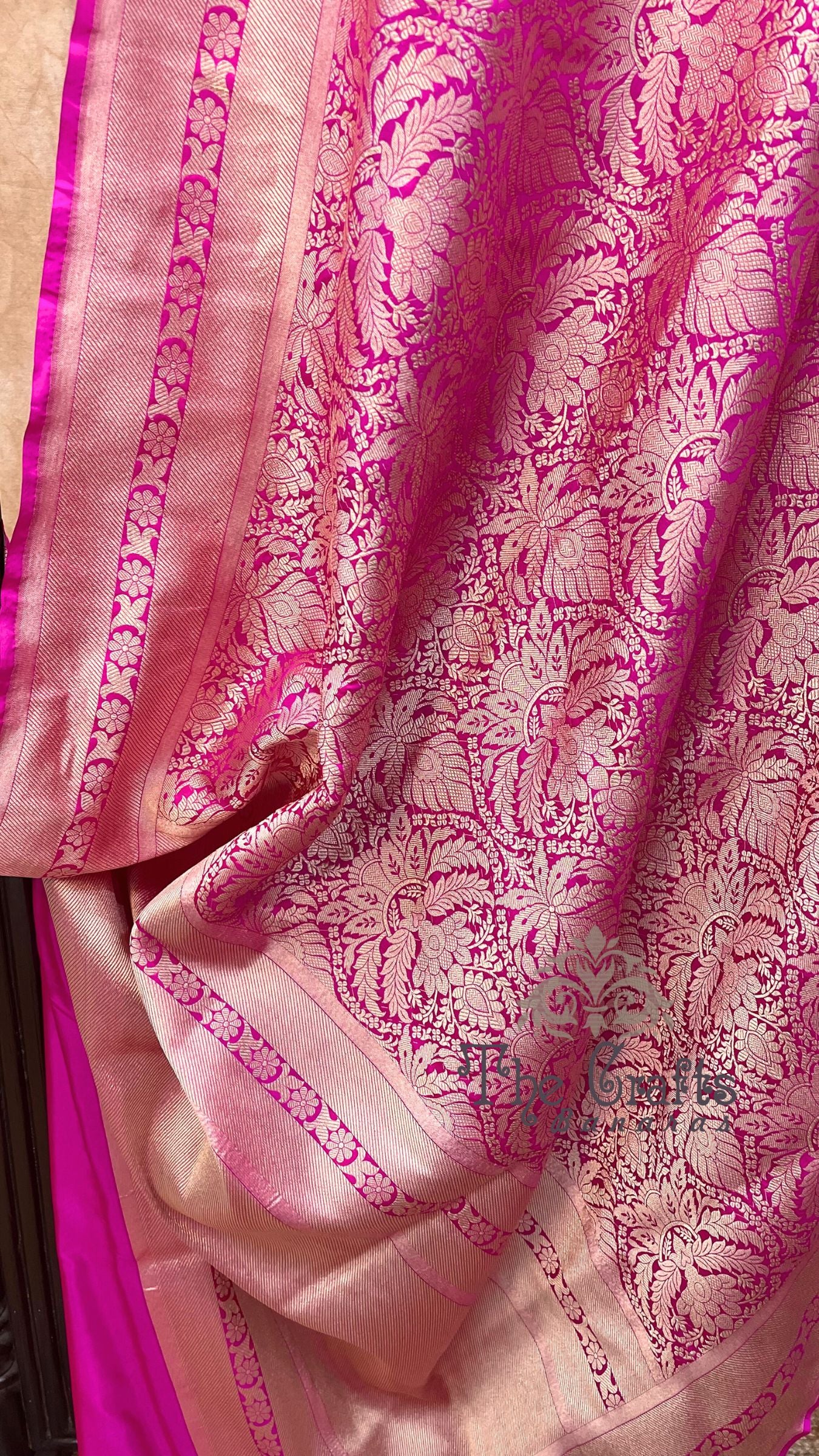 Pure Katan Silk Handloom Banarasi Saree - Tanchui Brocade