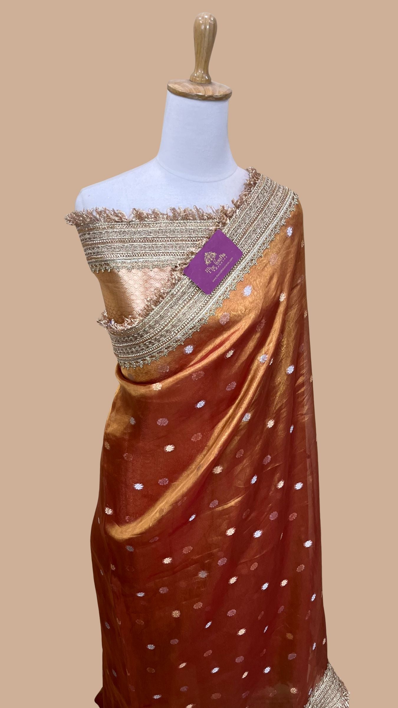 Pure Kora Tissue Silk Banarasi Saree