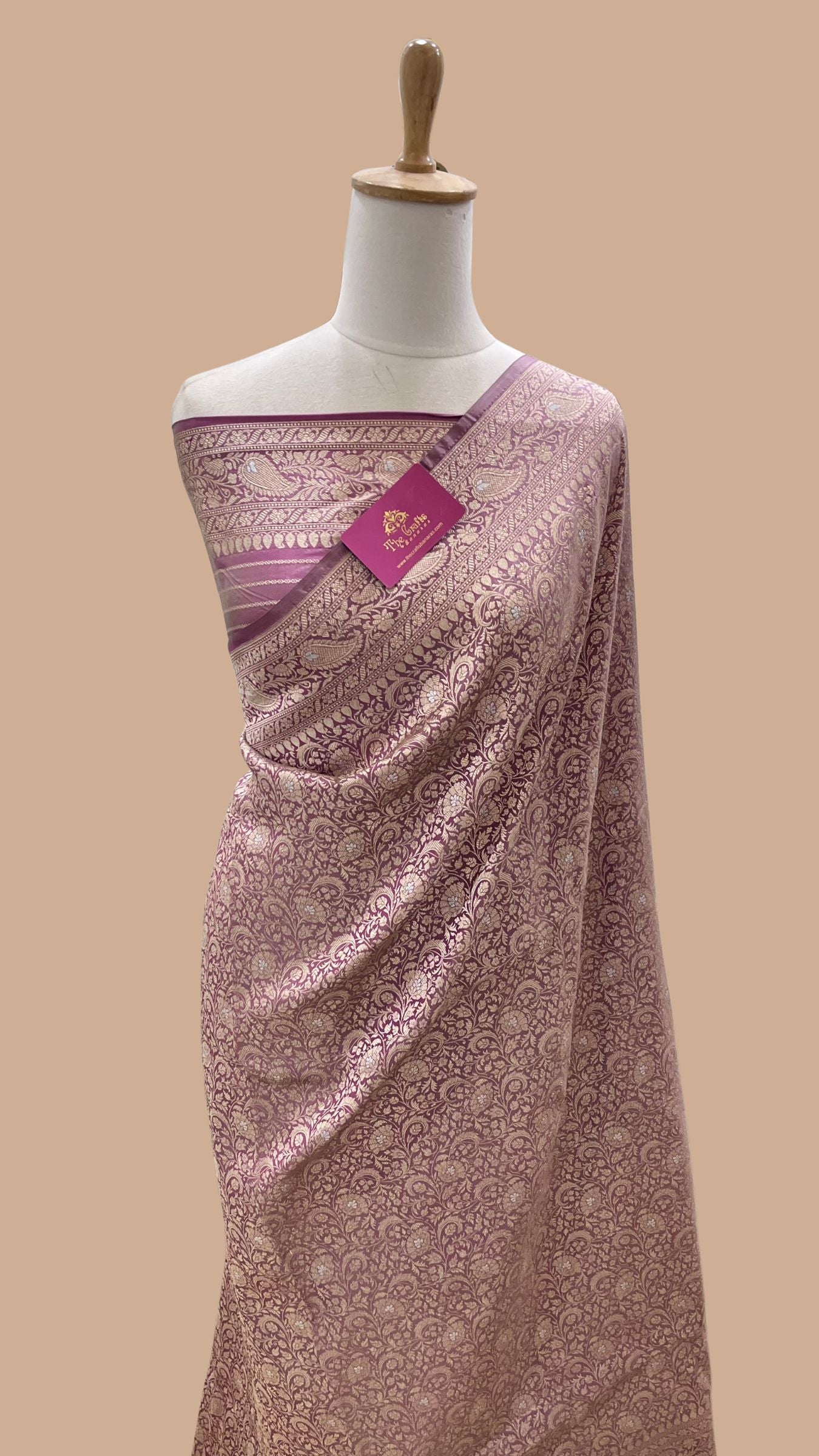 Pure Katan Silk Handloom Banarasi Saree - Tanchui Brocade Meena