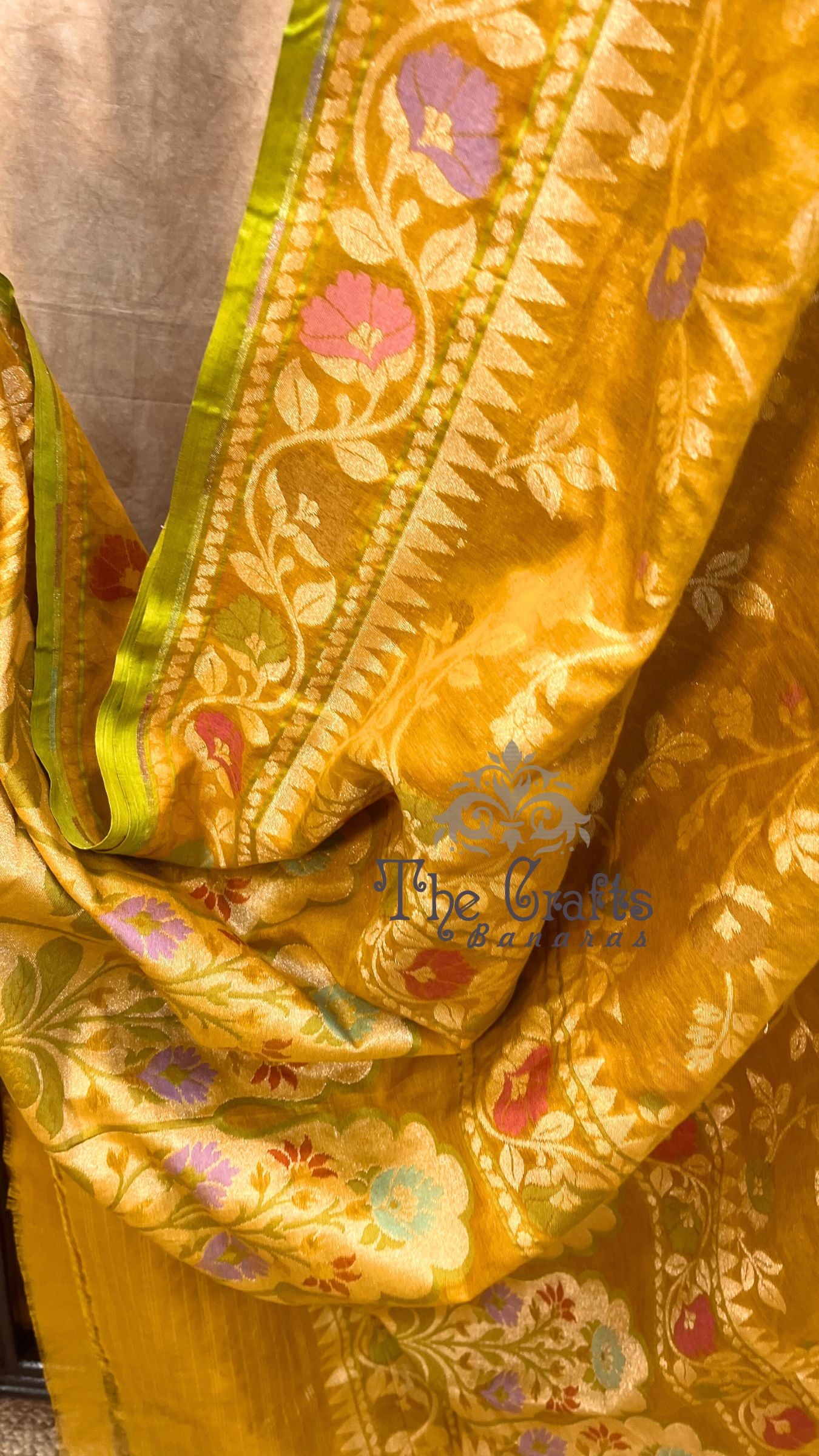 Pure Ektara Cotton Jamdani Banarasi Saree - Alfi