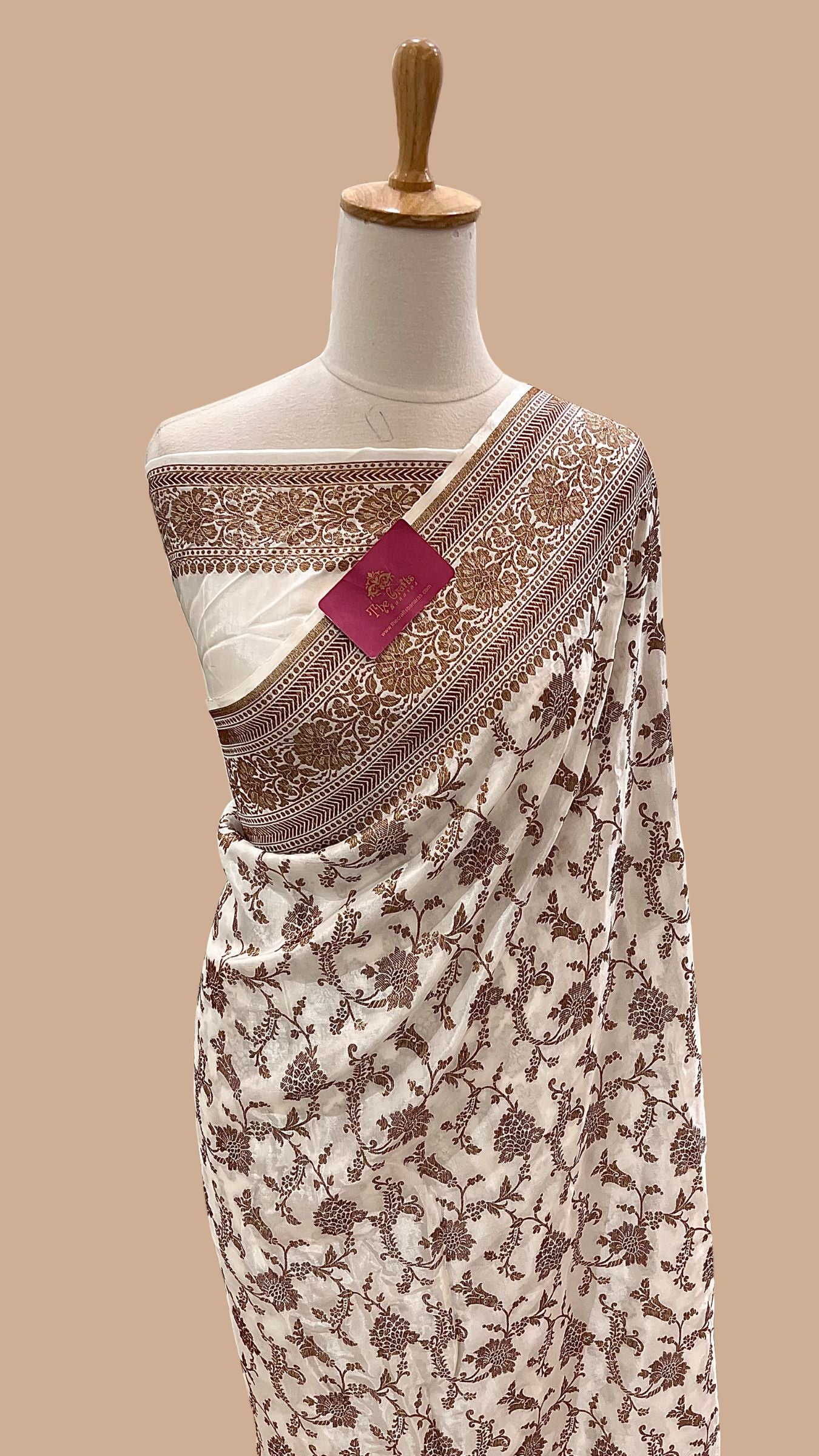Pure Crepe Silk Banarasi Saree