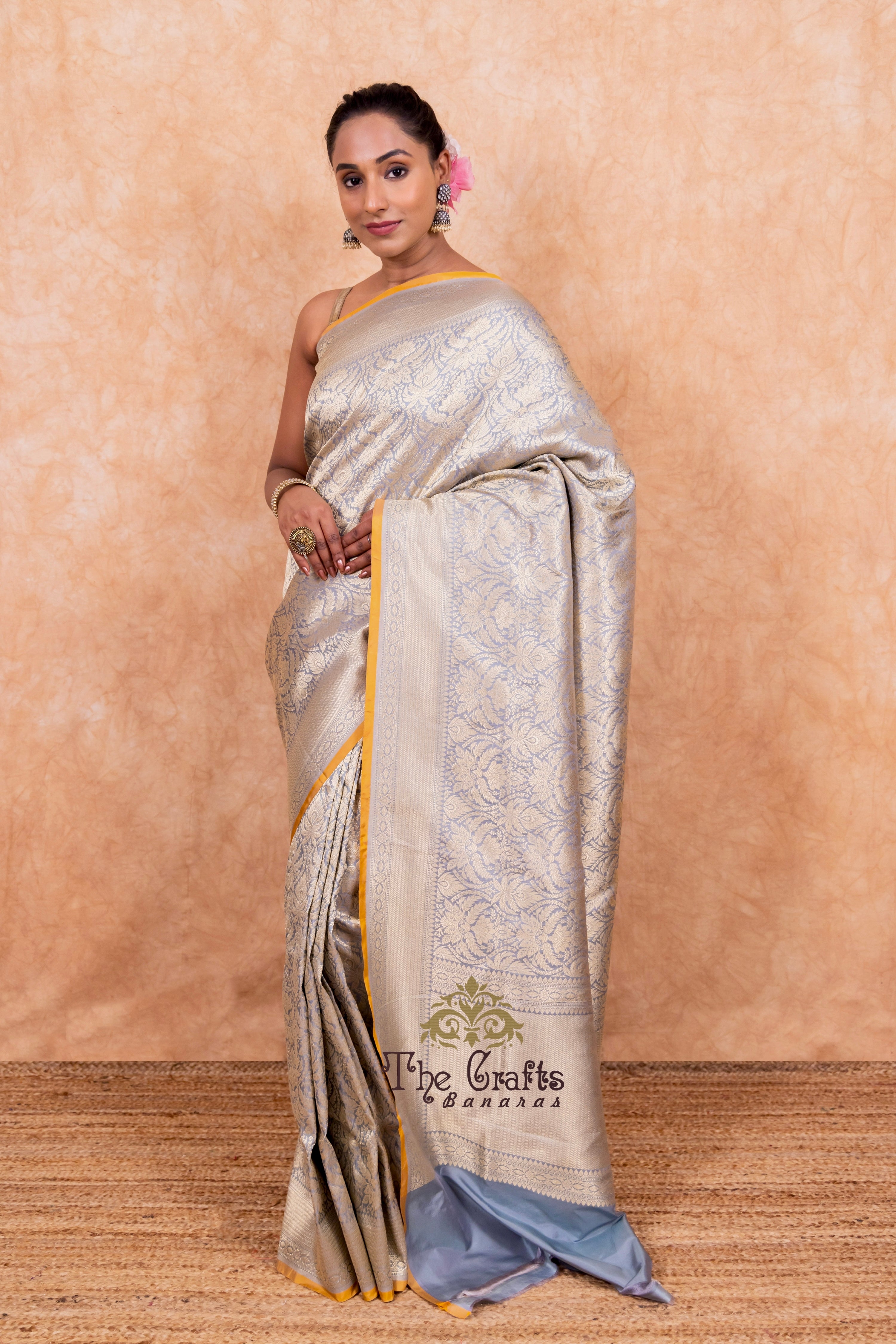 Pure Katan Silk Handloom Banarasi Saree - Tanchui Brocade