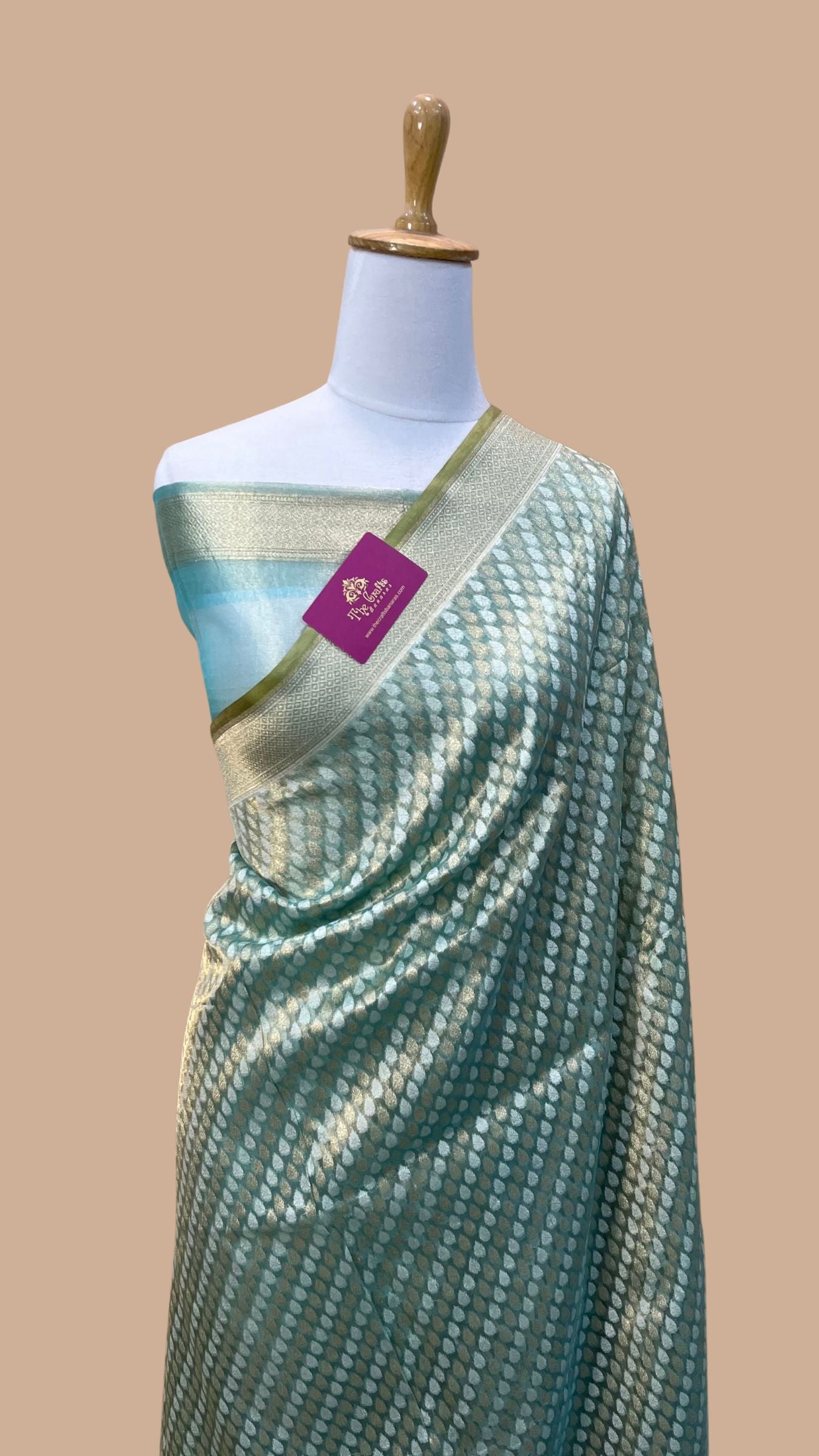 Pure Tissue Silk Handloom Banarasi Saree - Reshmi Zari