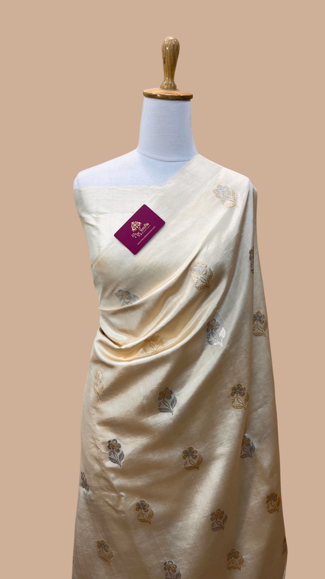 Pure Mango Silk Handloom Banarasi Saree - Sona Roopa